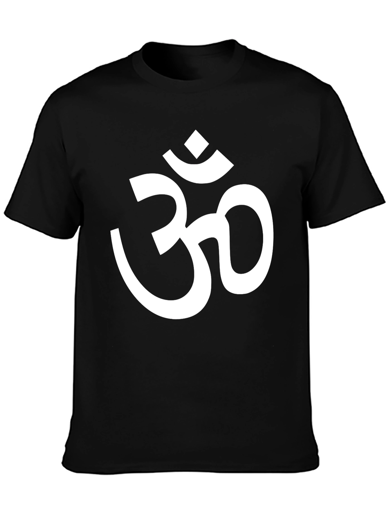 Om Symbol Graphic Tee - Black Cotton T-Shirt