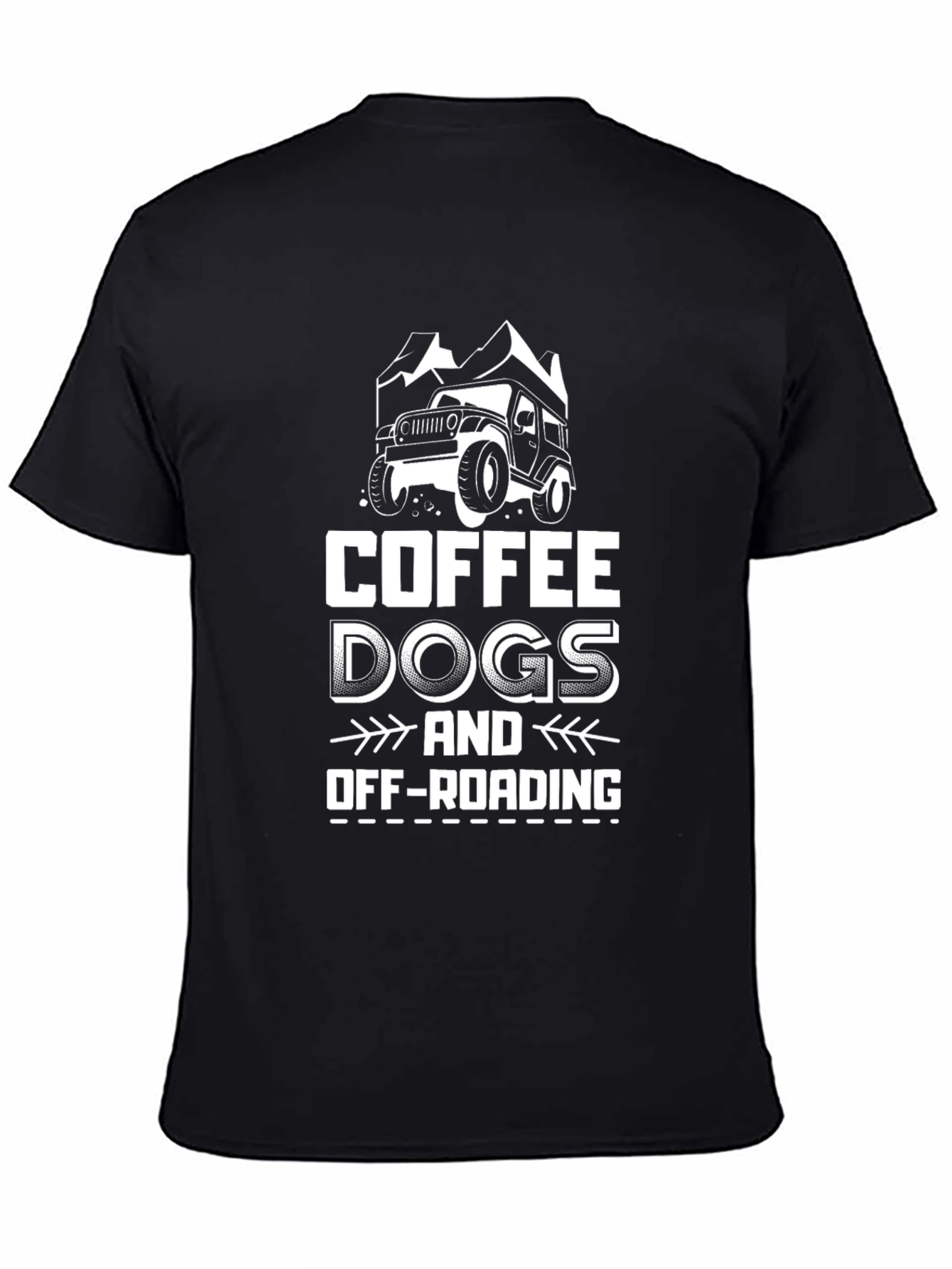 Coffee Dogs & Off-Roading T-Shirt – Jeep Adventure Graphic Tee