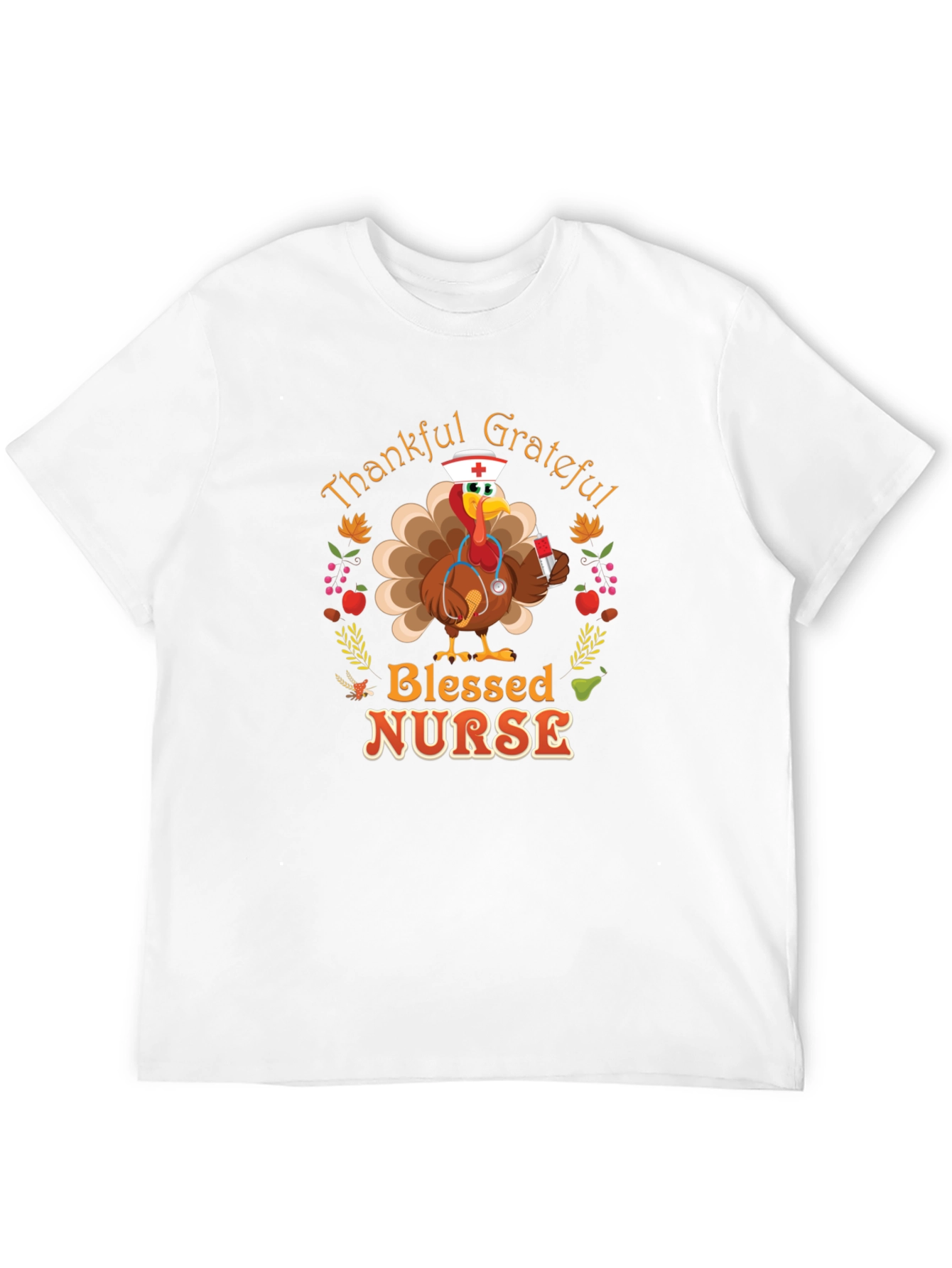 Thankful Grateful Blessed Nurse T-Shirt