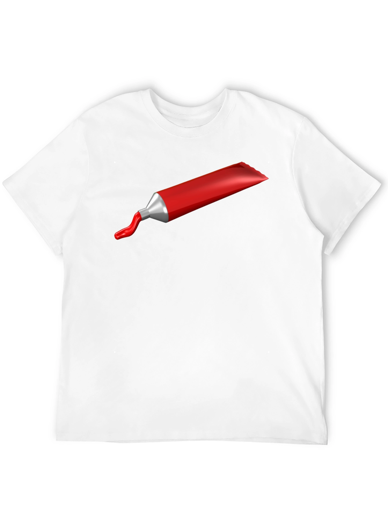 Red Paint Tube Graphic T-Shirt