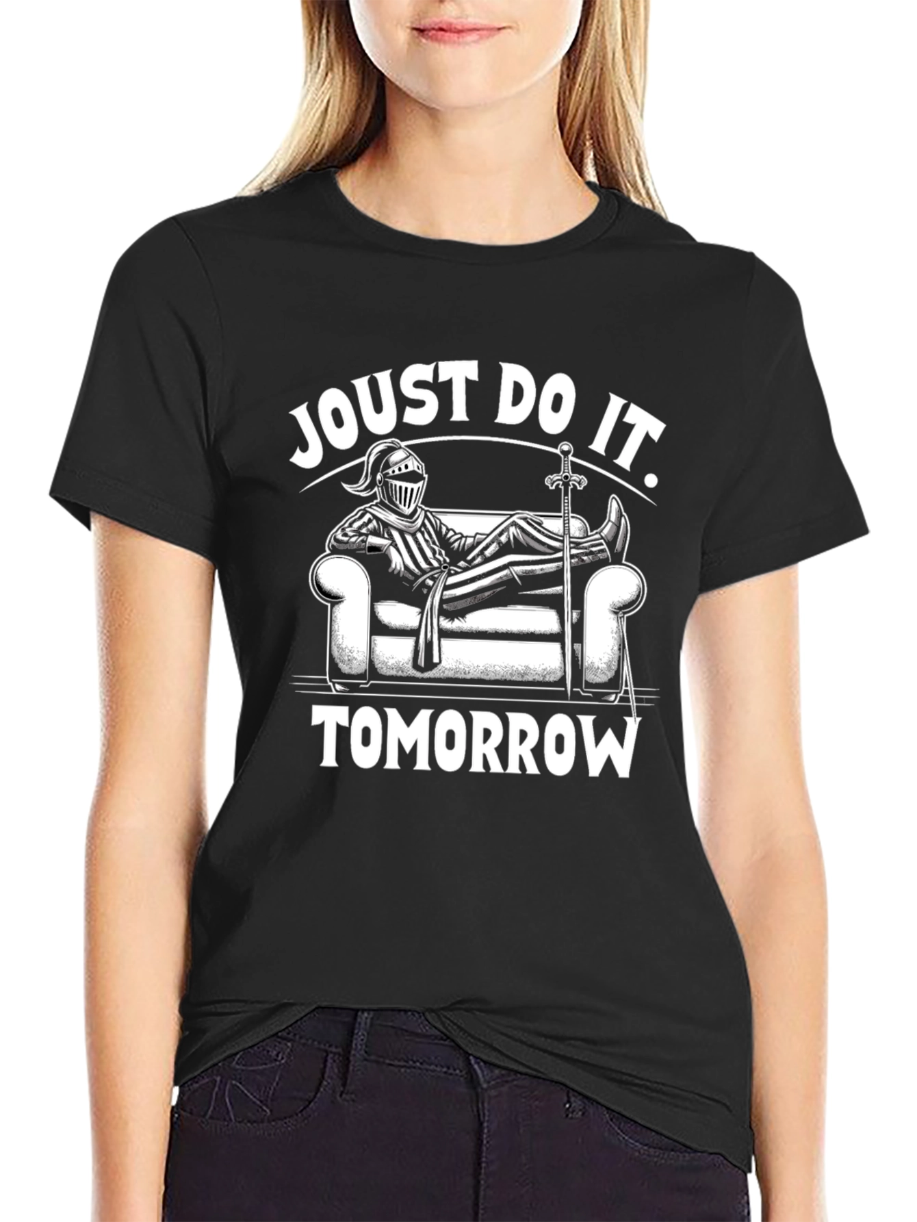 Joust Do It Tomorrow Funny Knight T-Shirt