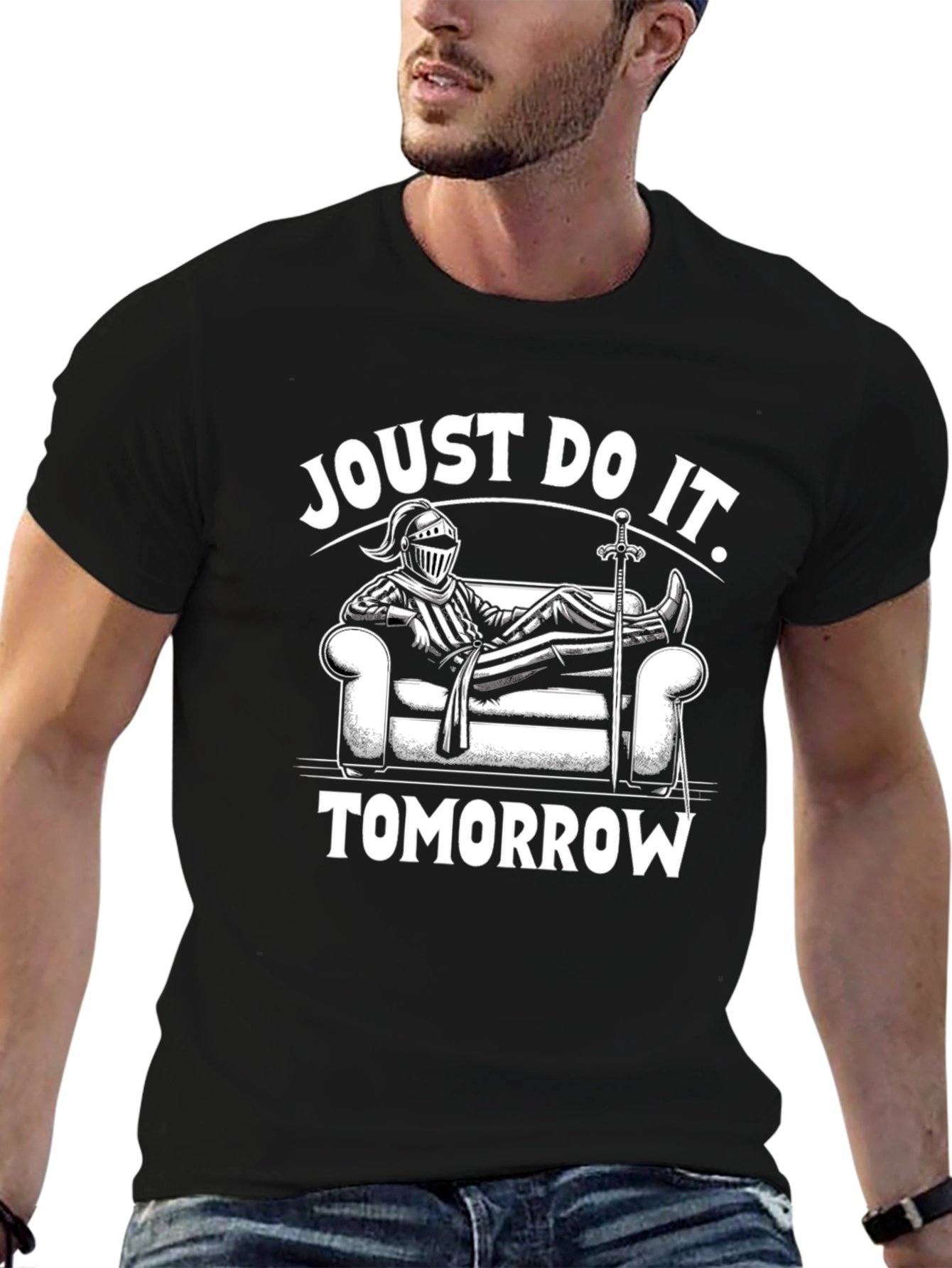 Joust Do It Tomorrow Funny Knight T-Shirt