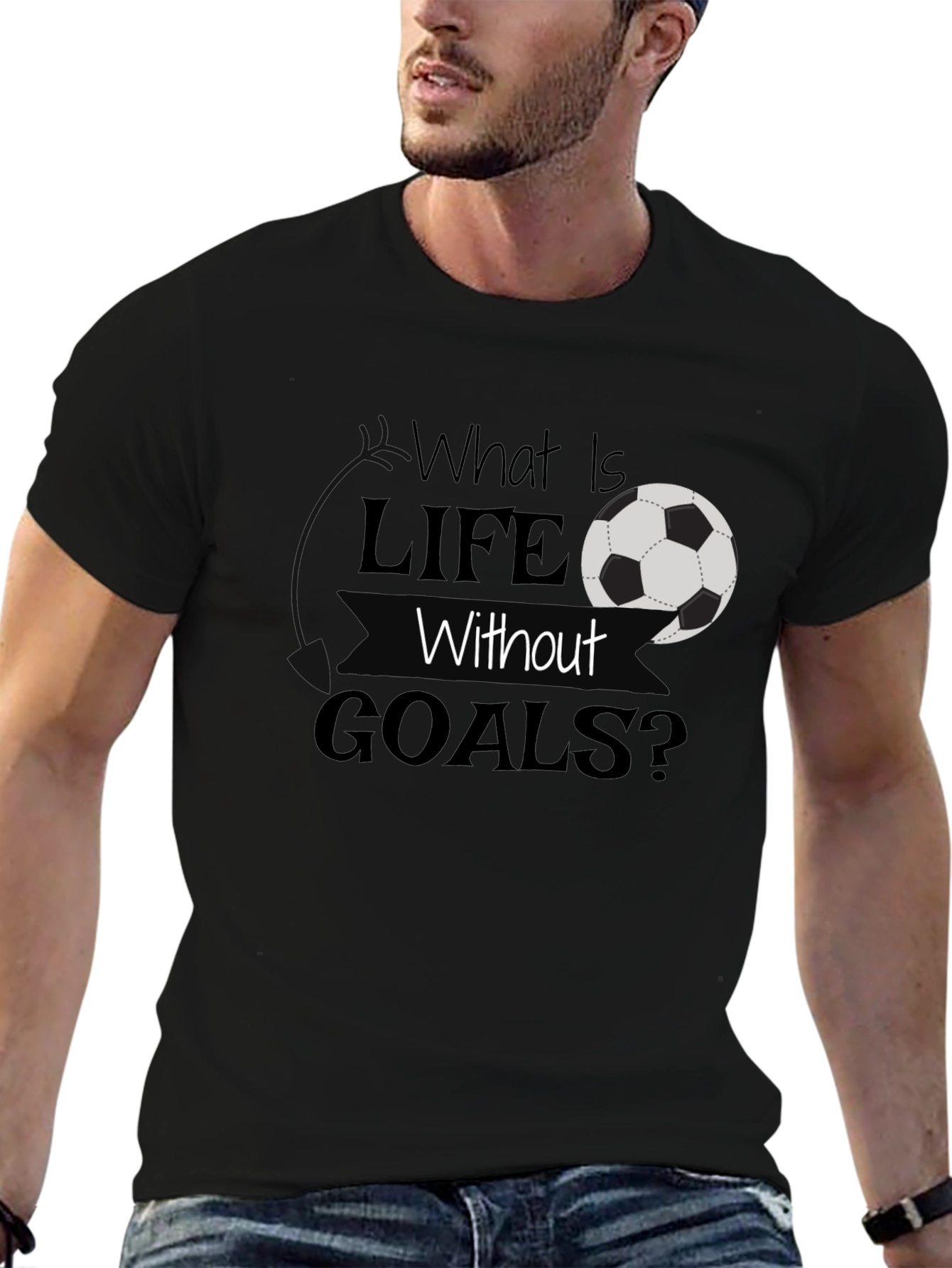 Life Without Goals Soccer Graphic T-Shirt
