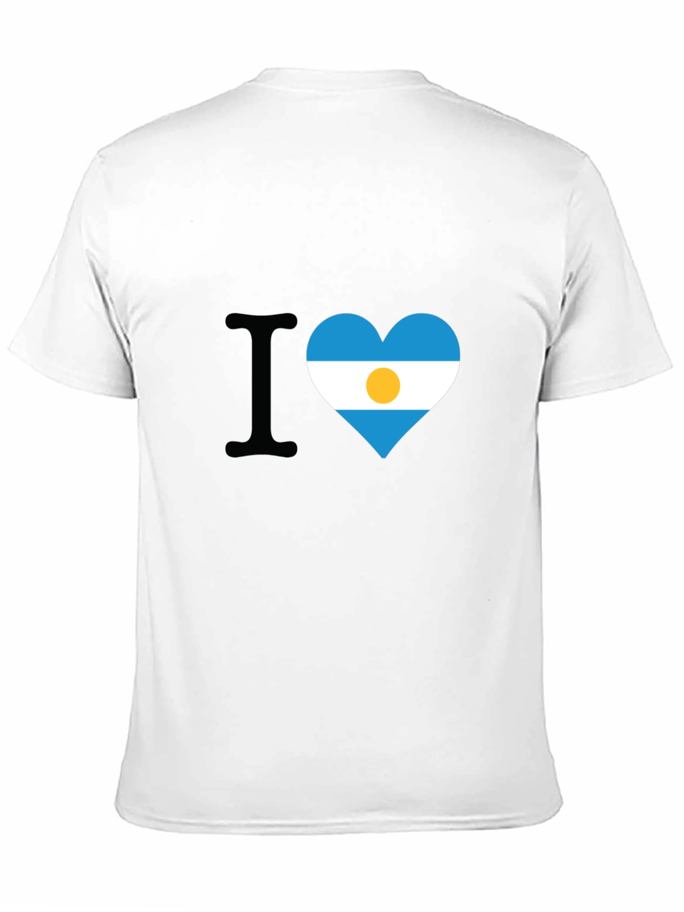 Argentina Flag Heart T-Shirt