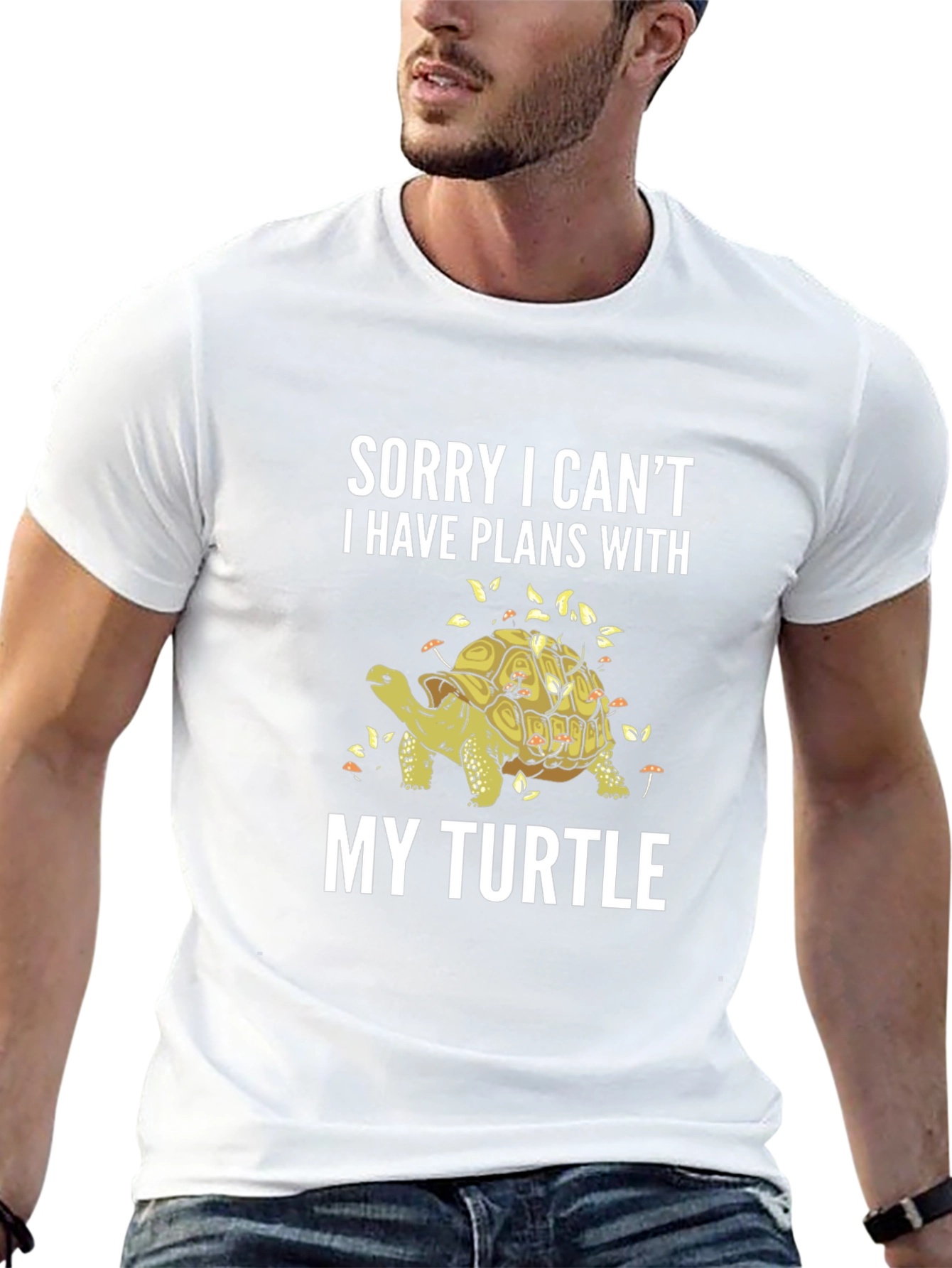 Sorry Plans With My Turtle Graphic Tee