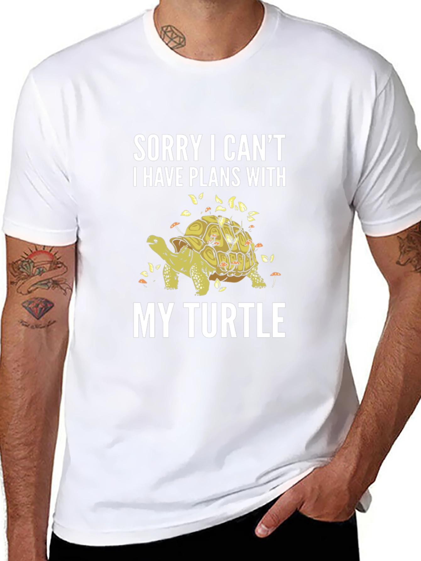Sorry Plans With My Turtle Graphic Tee