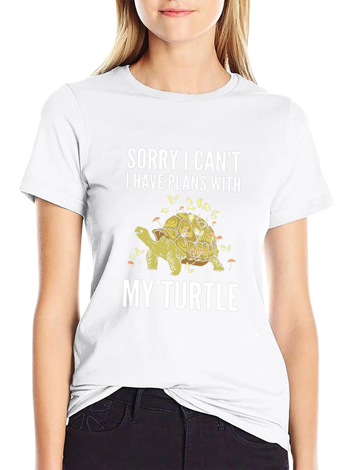 Sorry Plans With My Turtle Graphic Tee