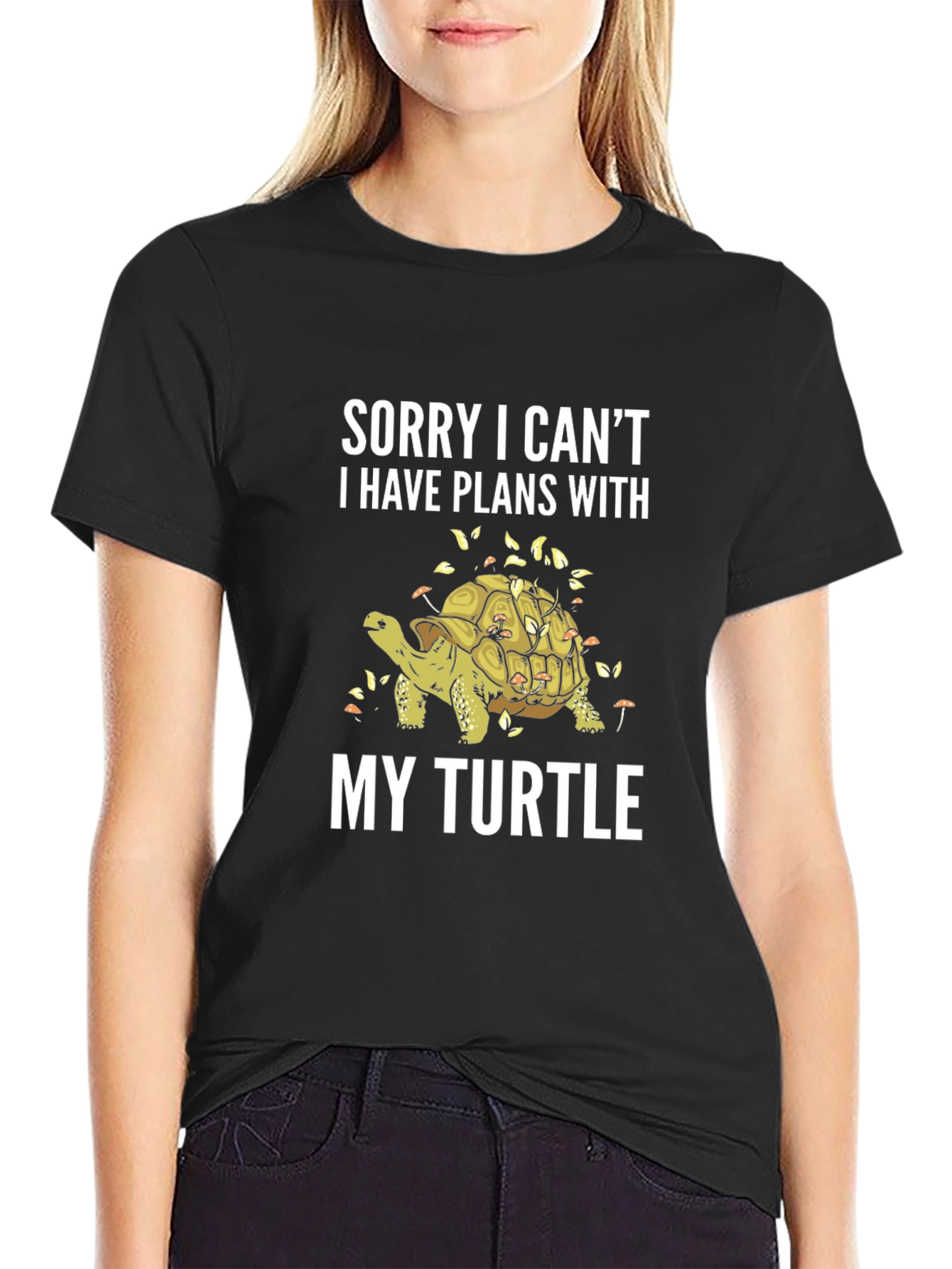 Sorry Plans With My Turtle Graphic Tee