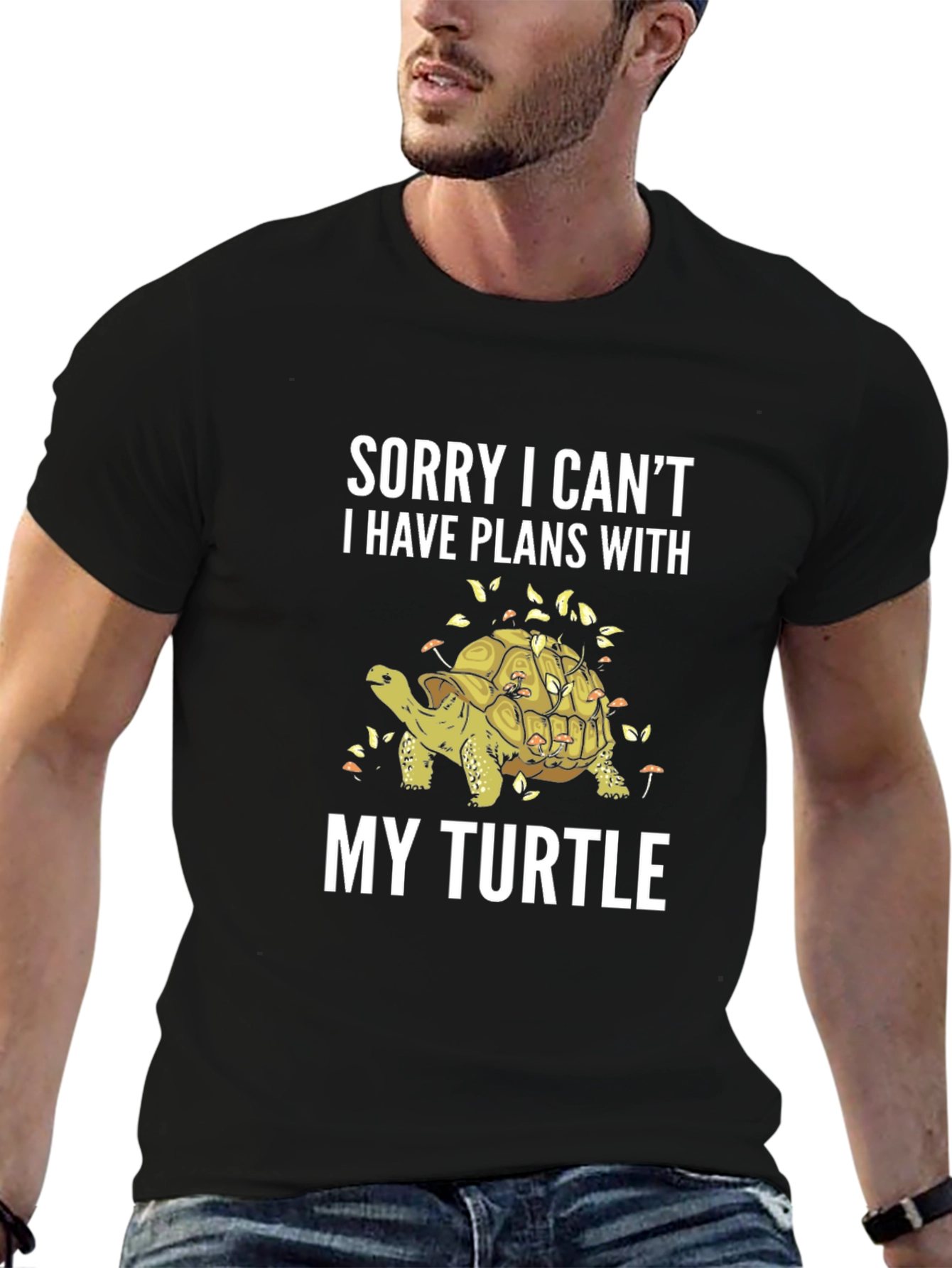 Sorry Plans With My Turtle Graphic Tee
