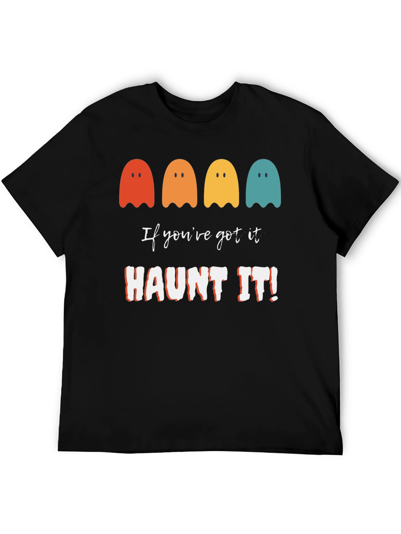Haunt It! Ghost Graphic Tee - Halloween Shirt