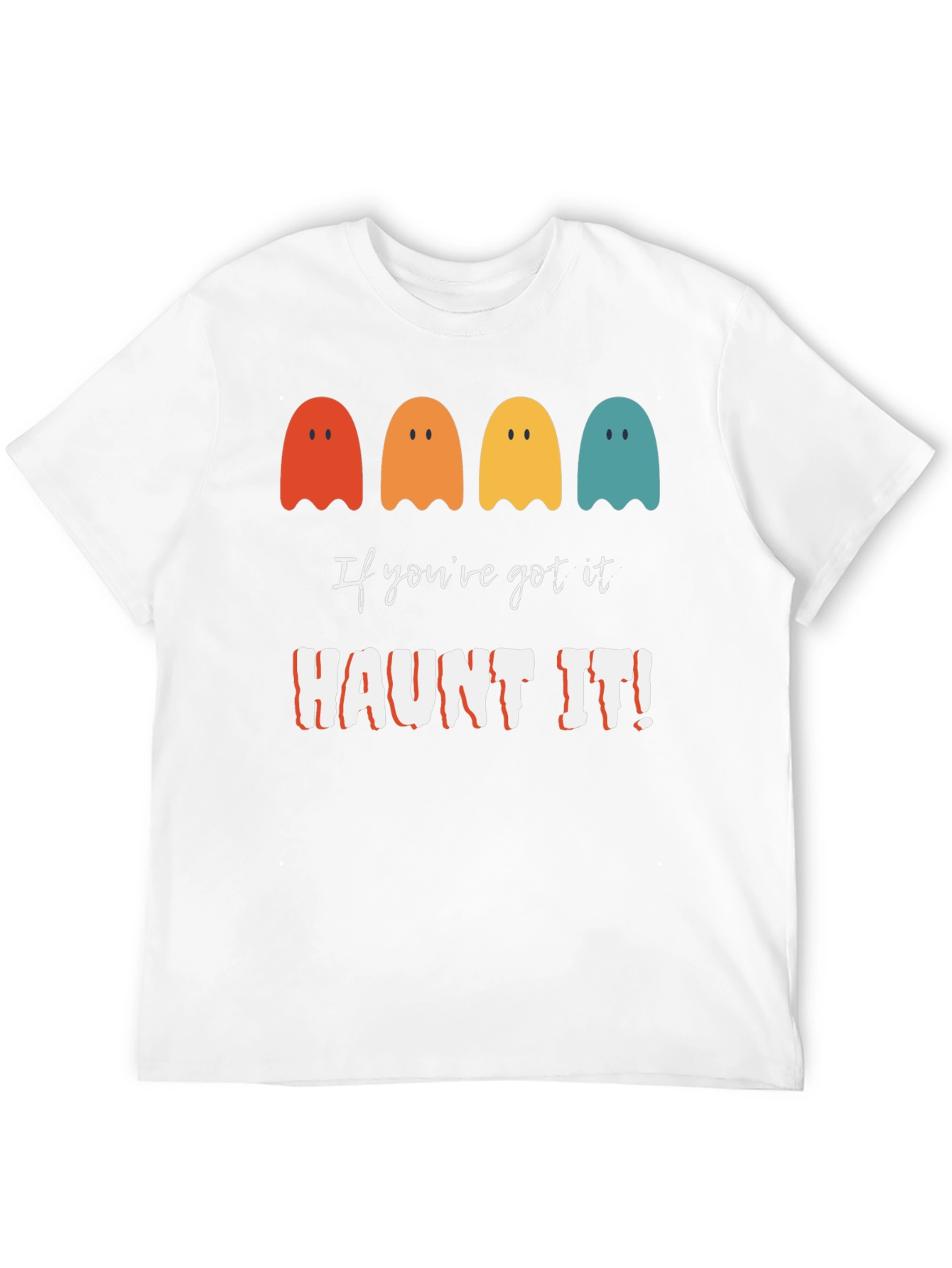 Haunt It! Ghost Graphic Tee - Halloween Shirt