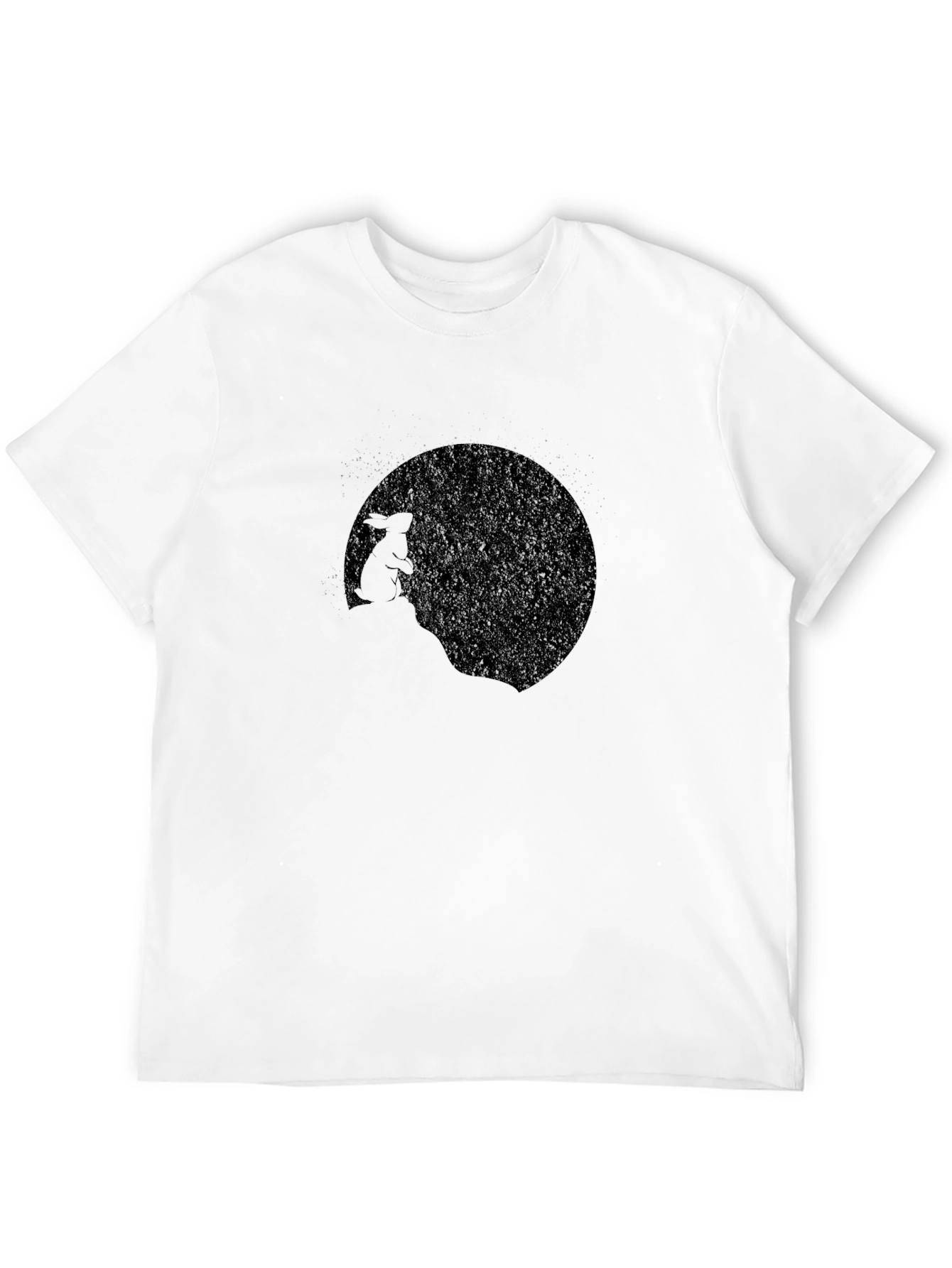 Black Rabbit Moon Graphic T-Shirt