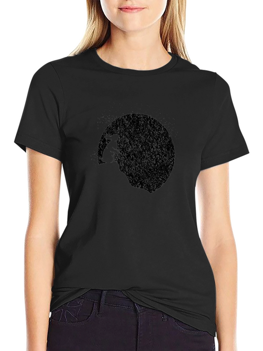Black Rabbit Moon Graphic T-Shirt