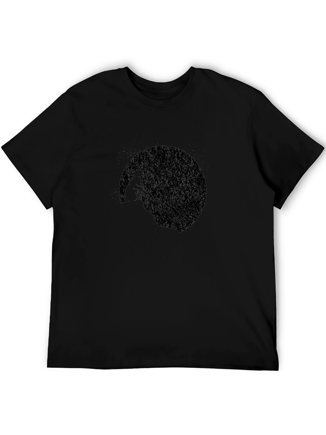 Black Rabbit Moon Graphic T-Shirt