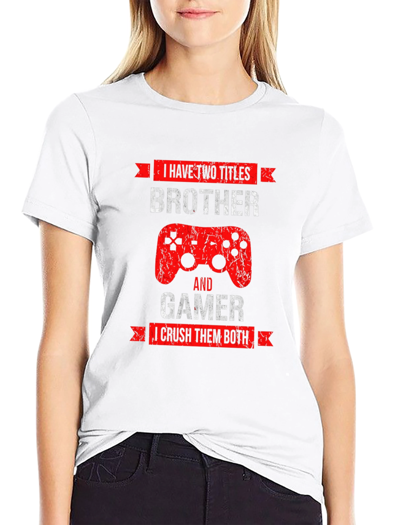 Brother Gamer T-Shirt - Crush Them Both!