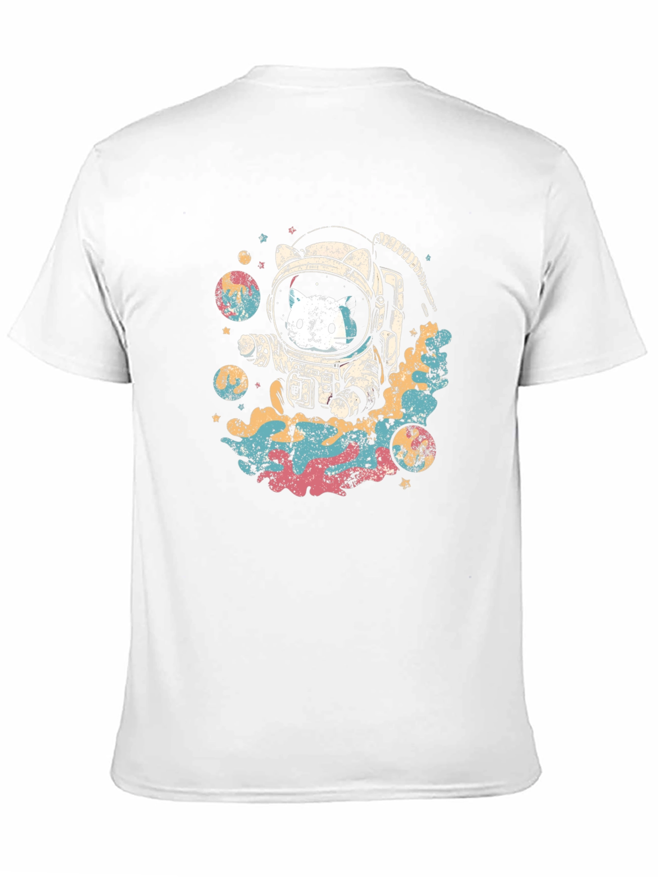 Astronaut Cat Graphic T-Shirt
