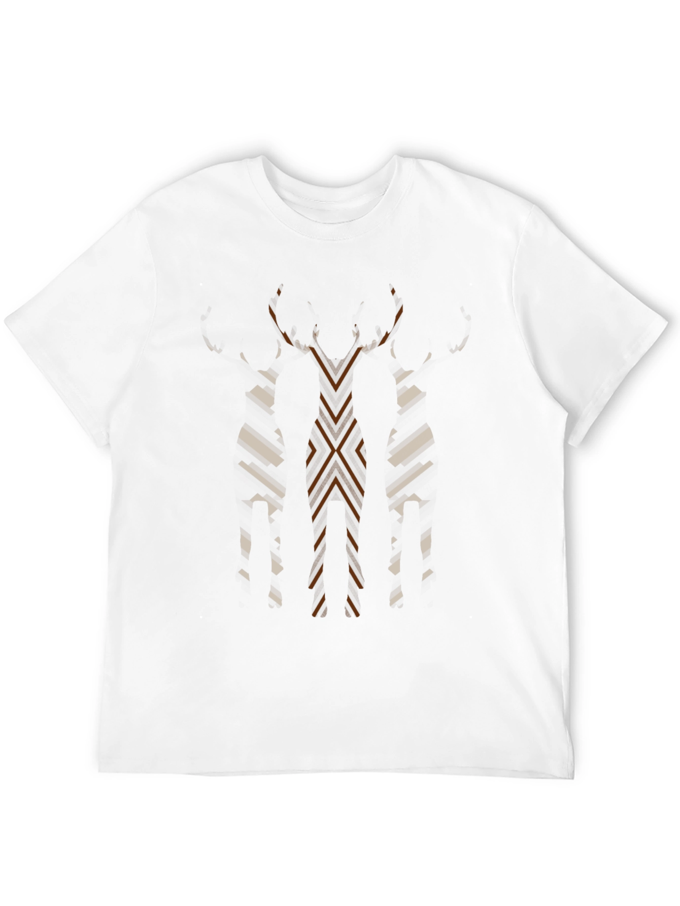 Abstract Geometric Mens Graphic Tee - Black