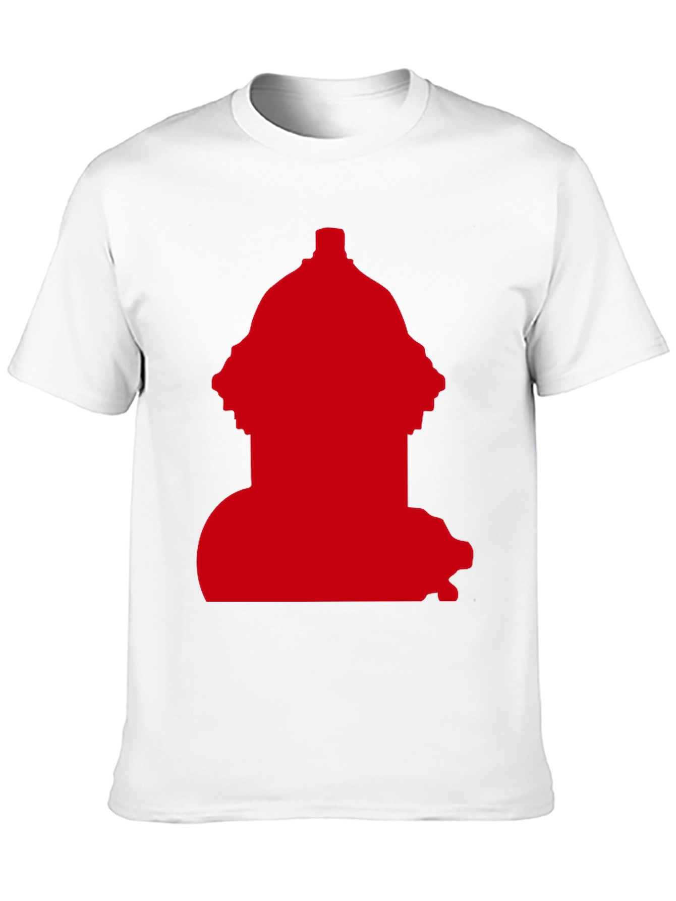 Red Fire Hydrant Graphic Tee - Casual Style