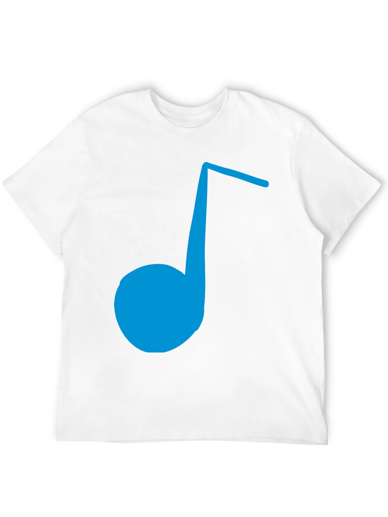Blue Music Note Graphic Tee
