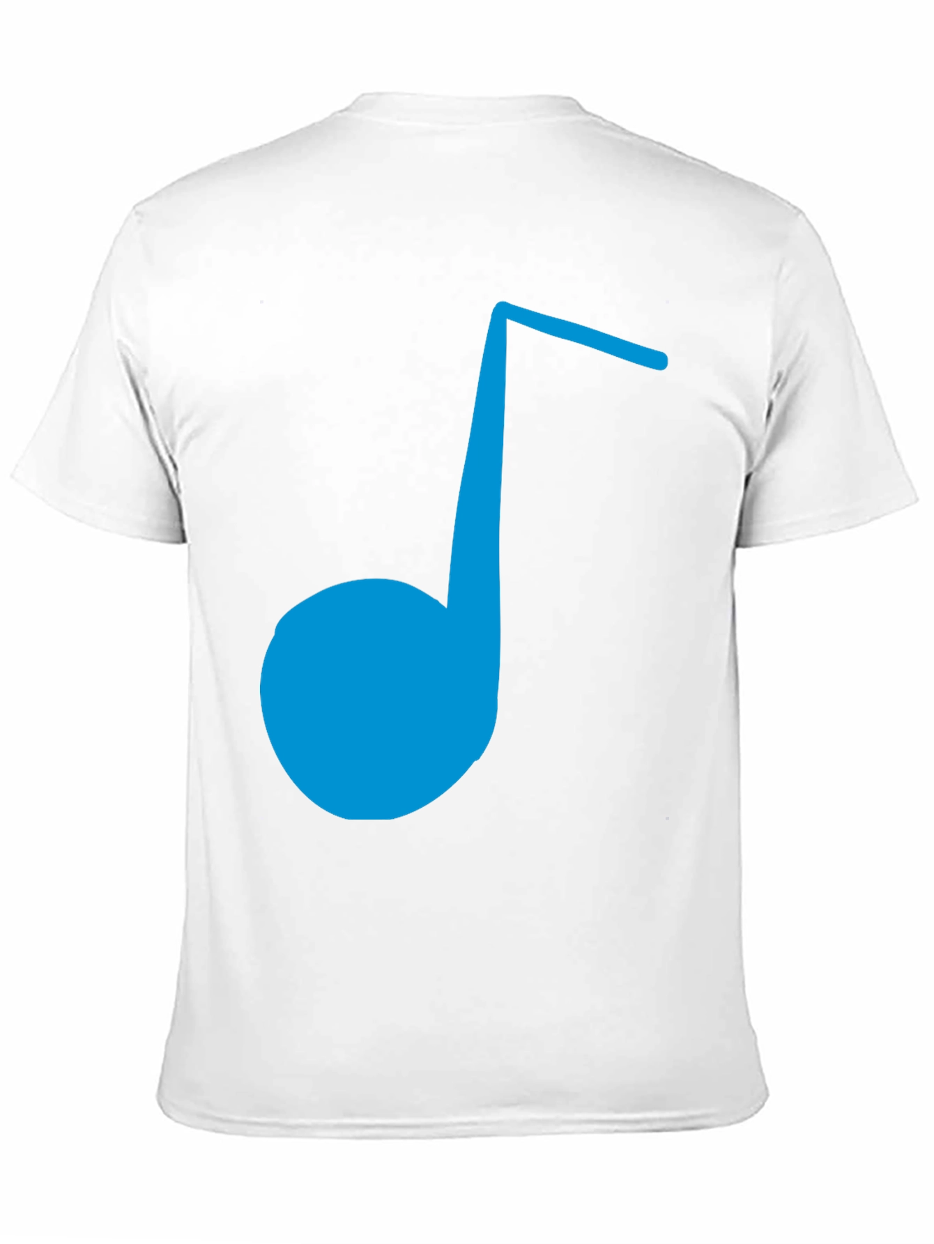 Blue Music Note Graphic Tee
