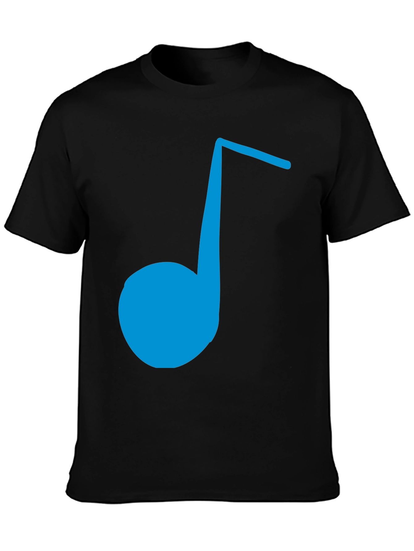 Blue Music Note Graphic Tee