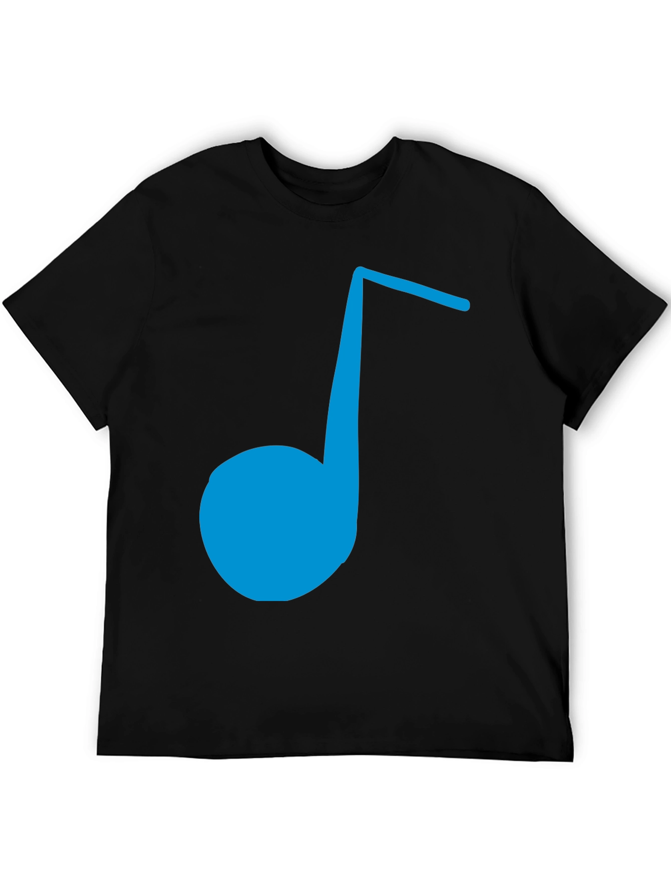 Blue Music Note Graphic Tee