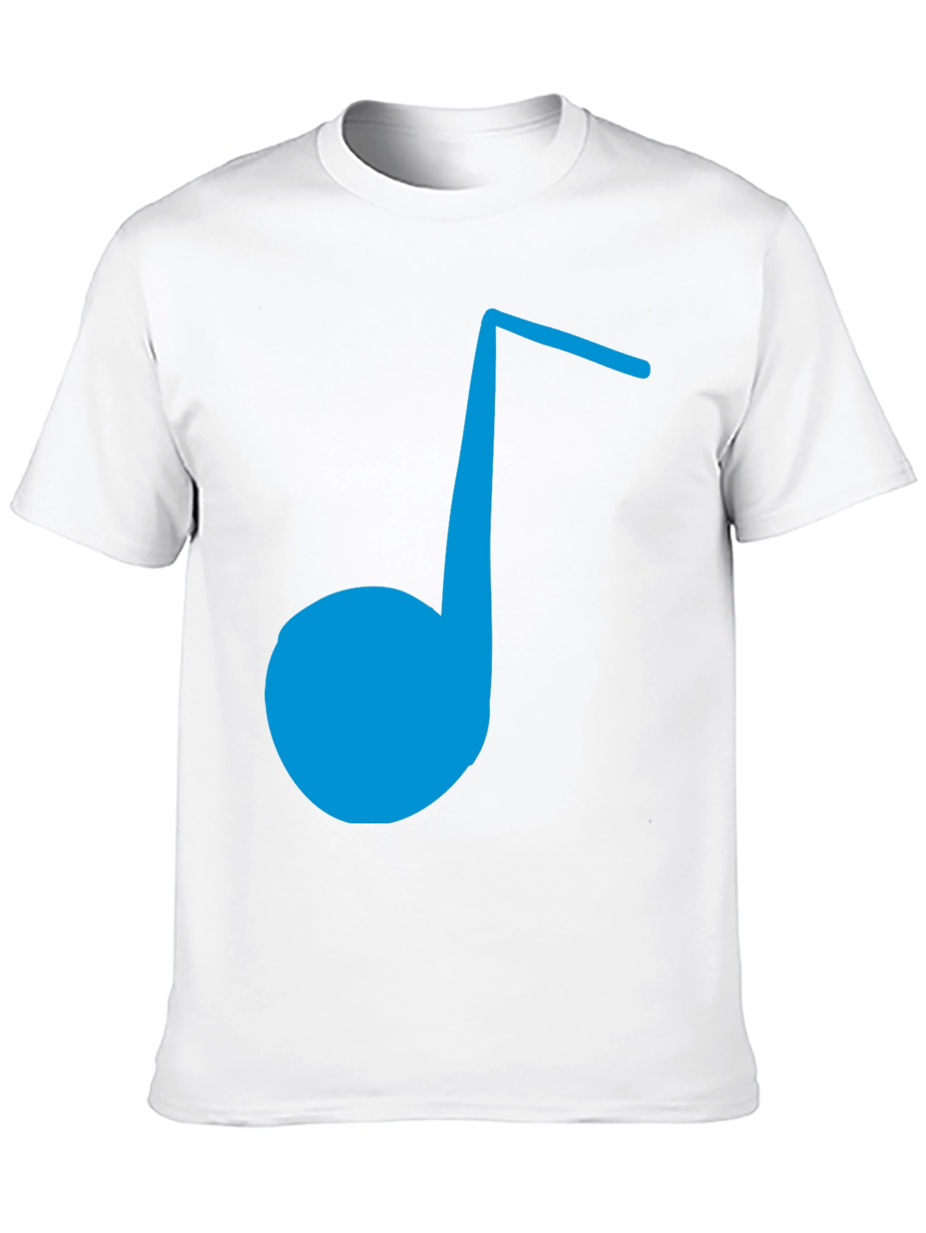 Blue Music Note Graphic Tee