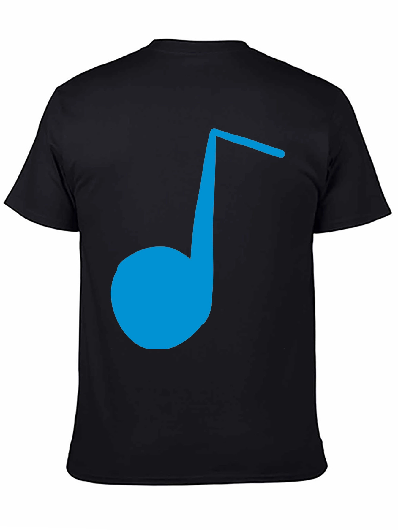 Blue Music Note Graphic Tee