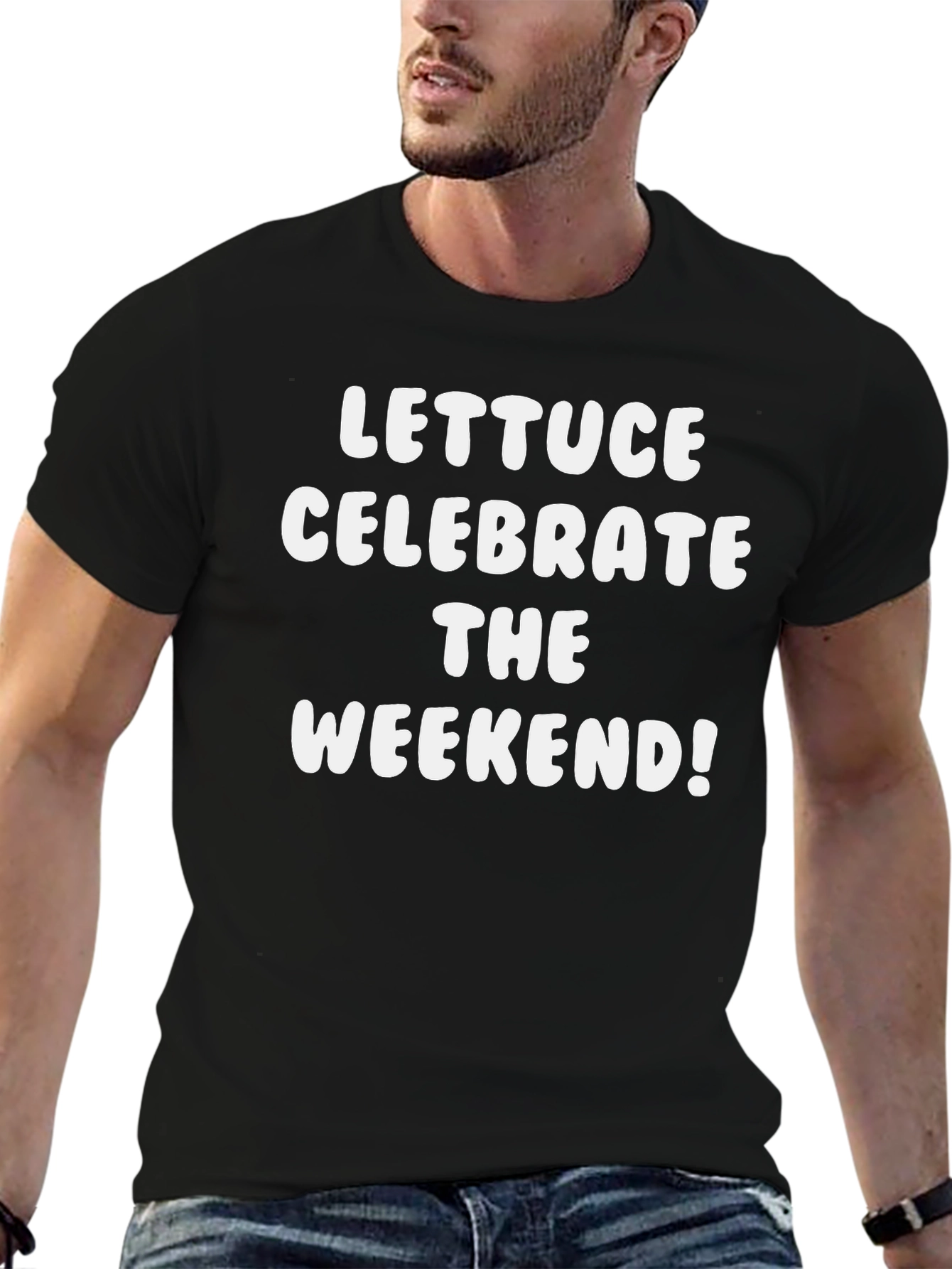 Lettuce Celebrate the Weekend! Black T-Shirt