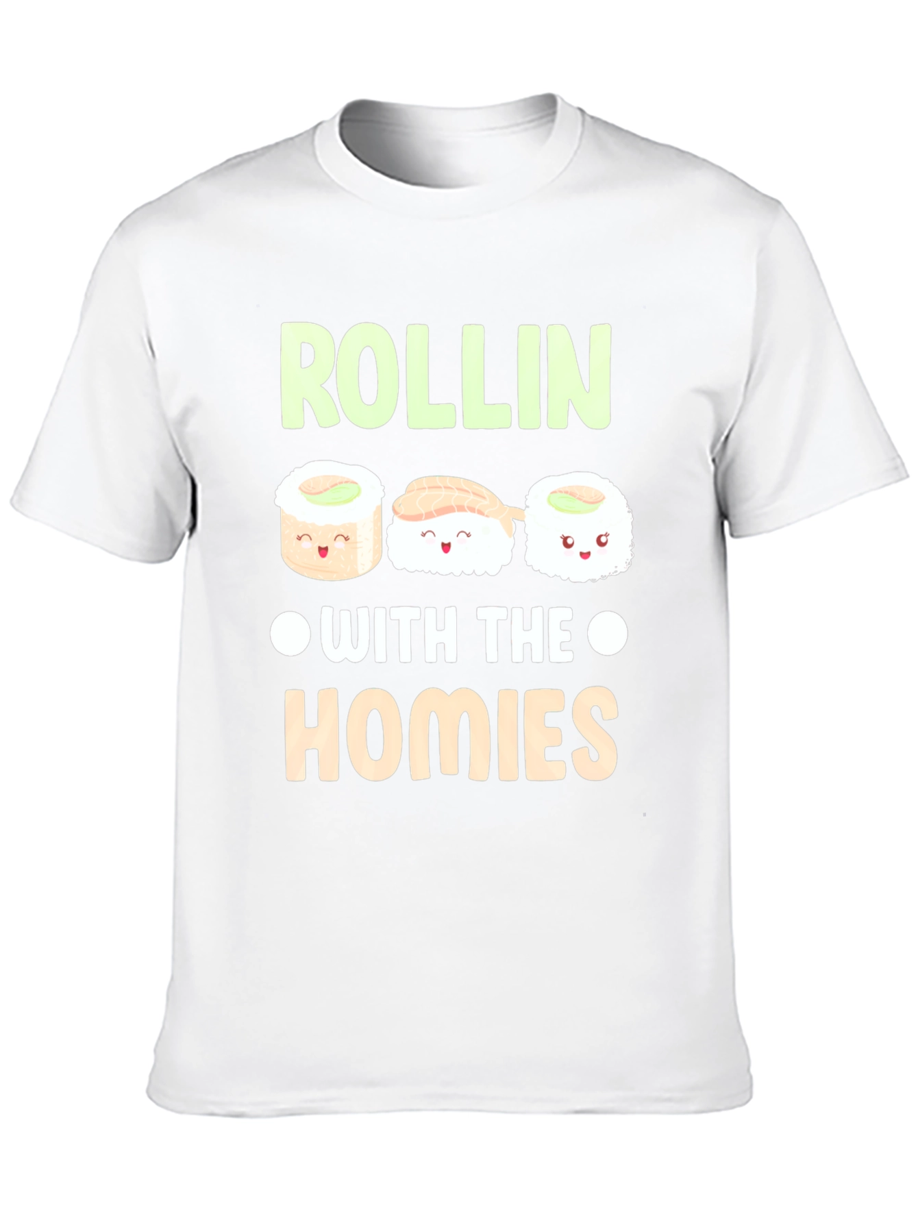 Rollin with the Homies Sushi Graphic Tee