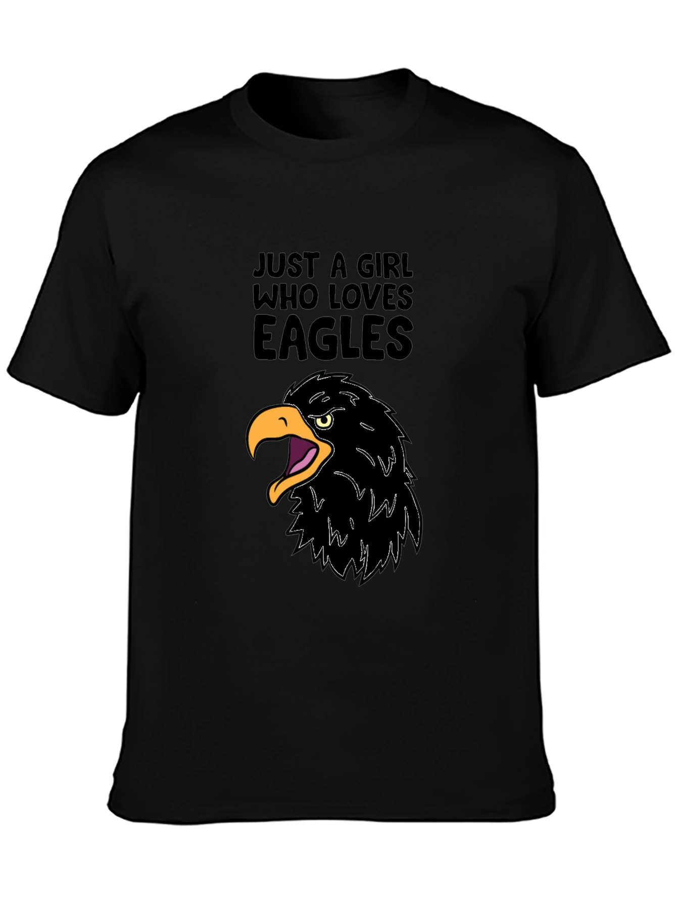 Girl Who Loves Eagles Graphic Tee