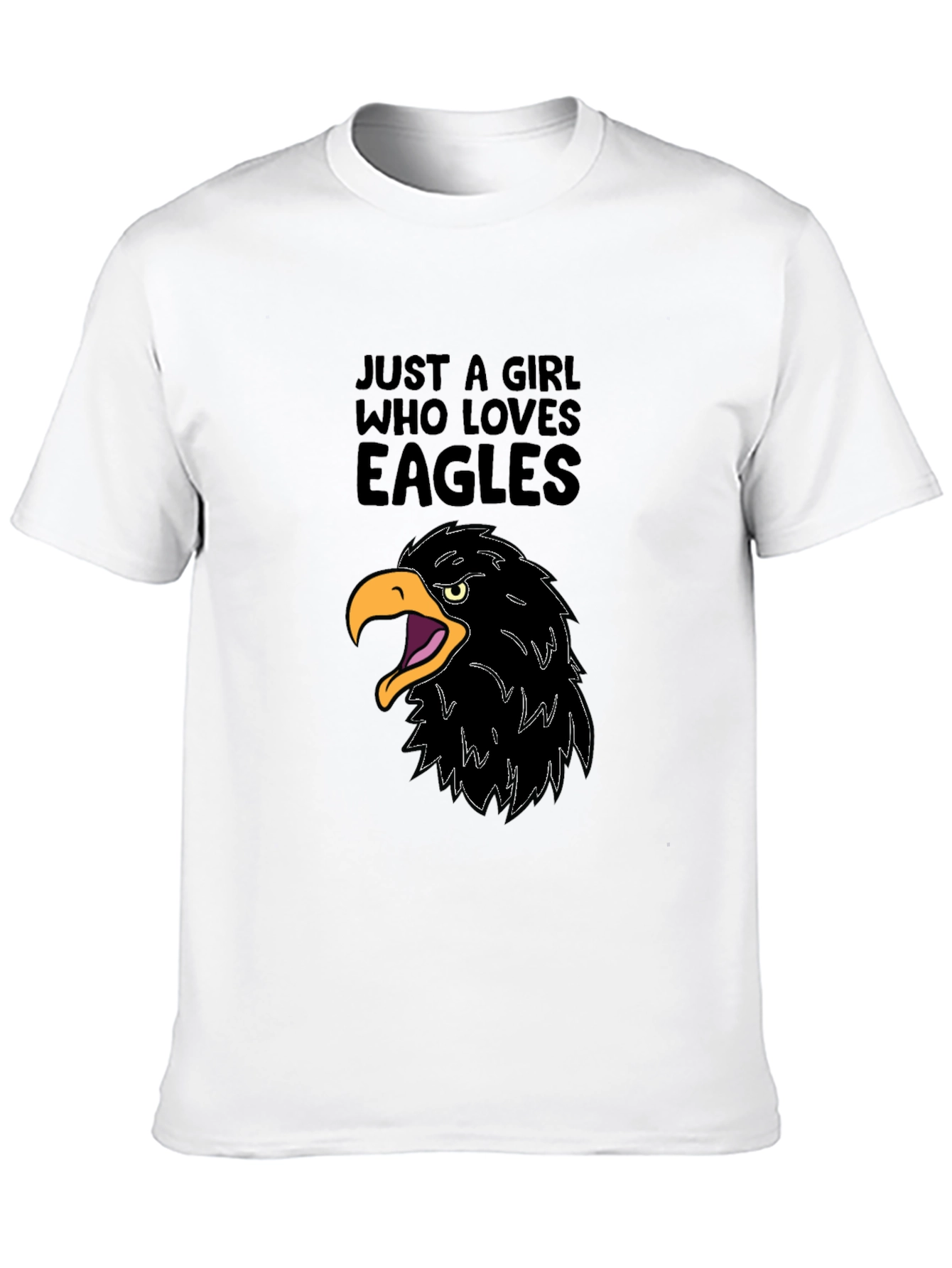 Girl Who Loves Eagles Graphic Tee