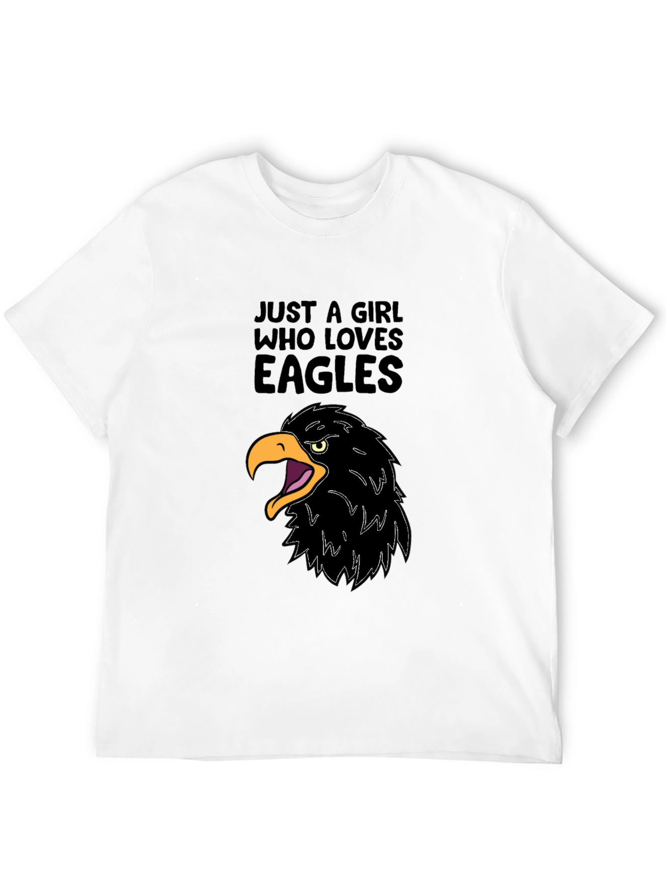 Girl Who Loves Eagles Graphic Tee