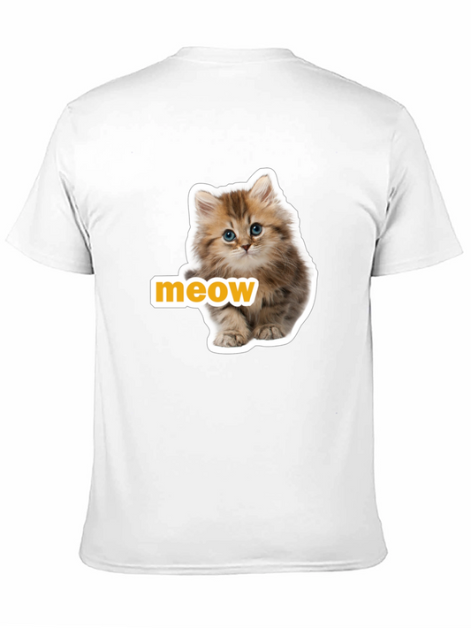 Meow Kitten T-Shirt - Cute Cat Graphic Tee