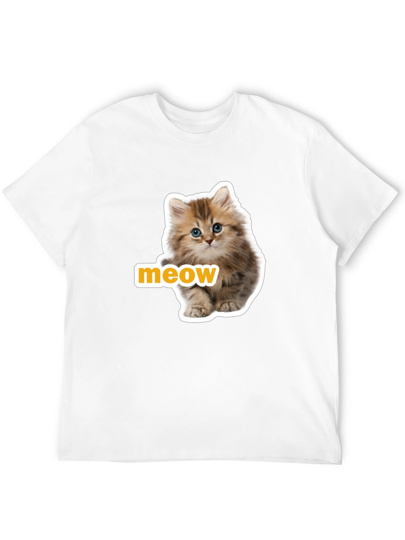 Meow Kitten T-Shirt - Cute Cat Graphic Tee