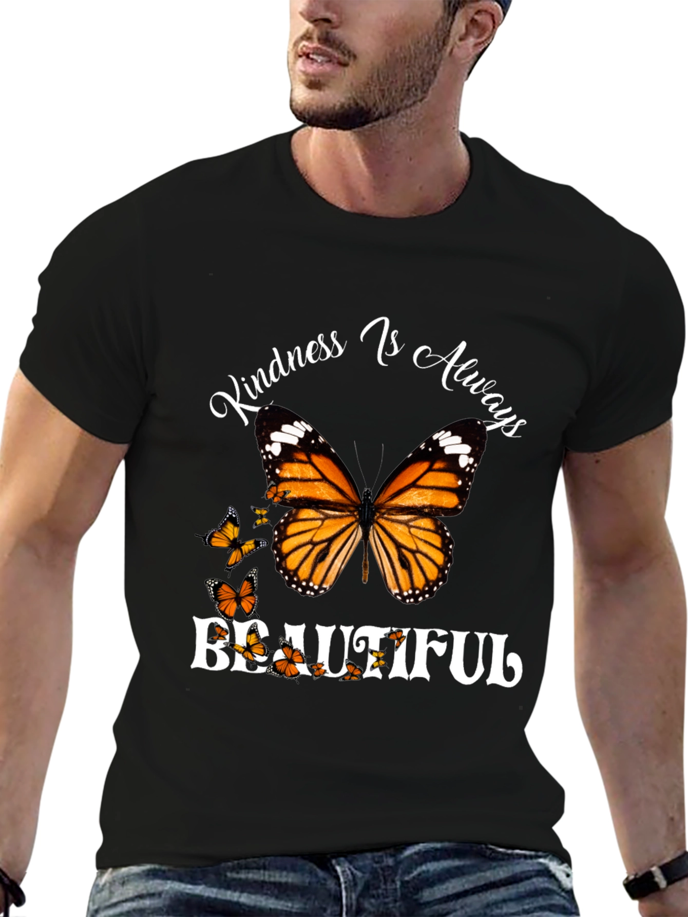 Kindness Butterfly Graphic T-Shirt