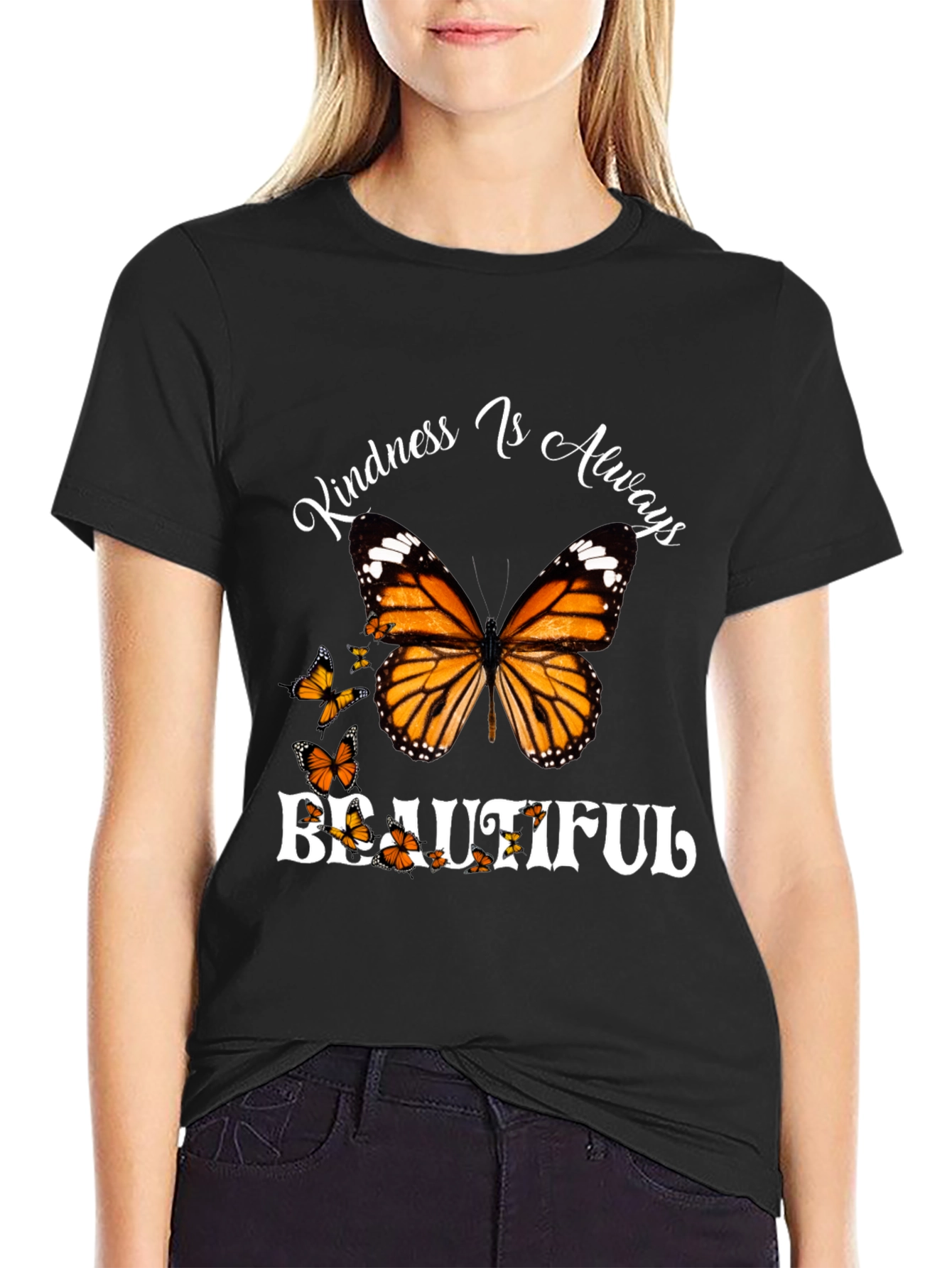 Kindness Butterfly Graphic T-Shirt