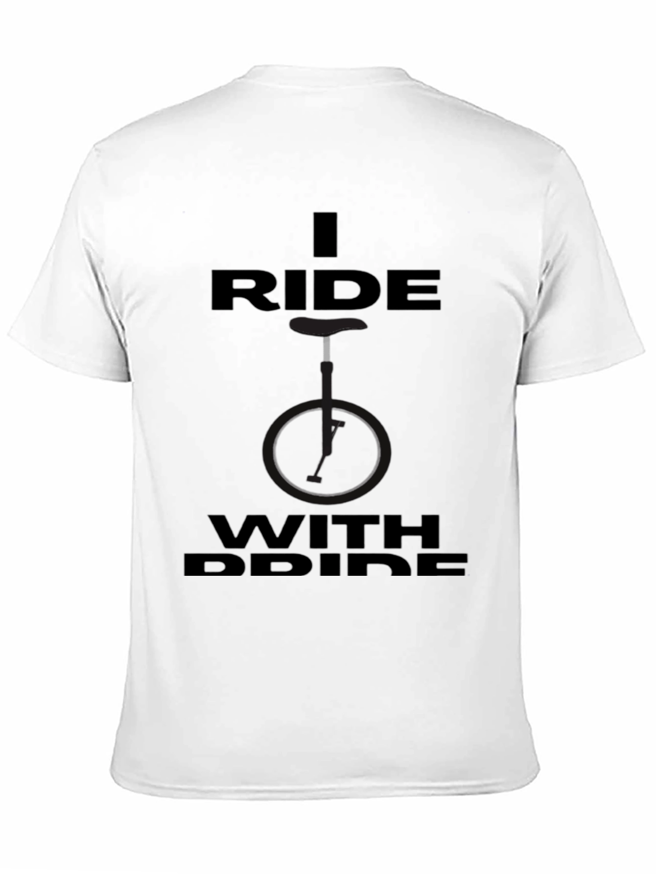 I Ride With Pride Black T-Shirt