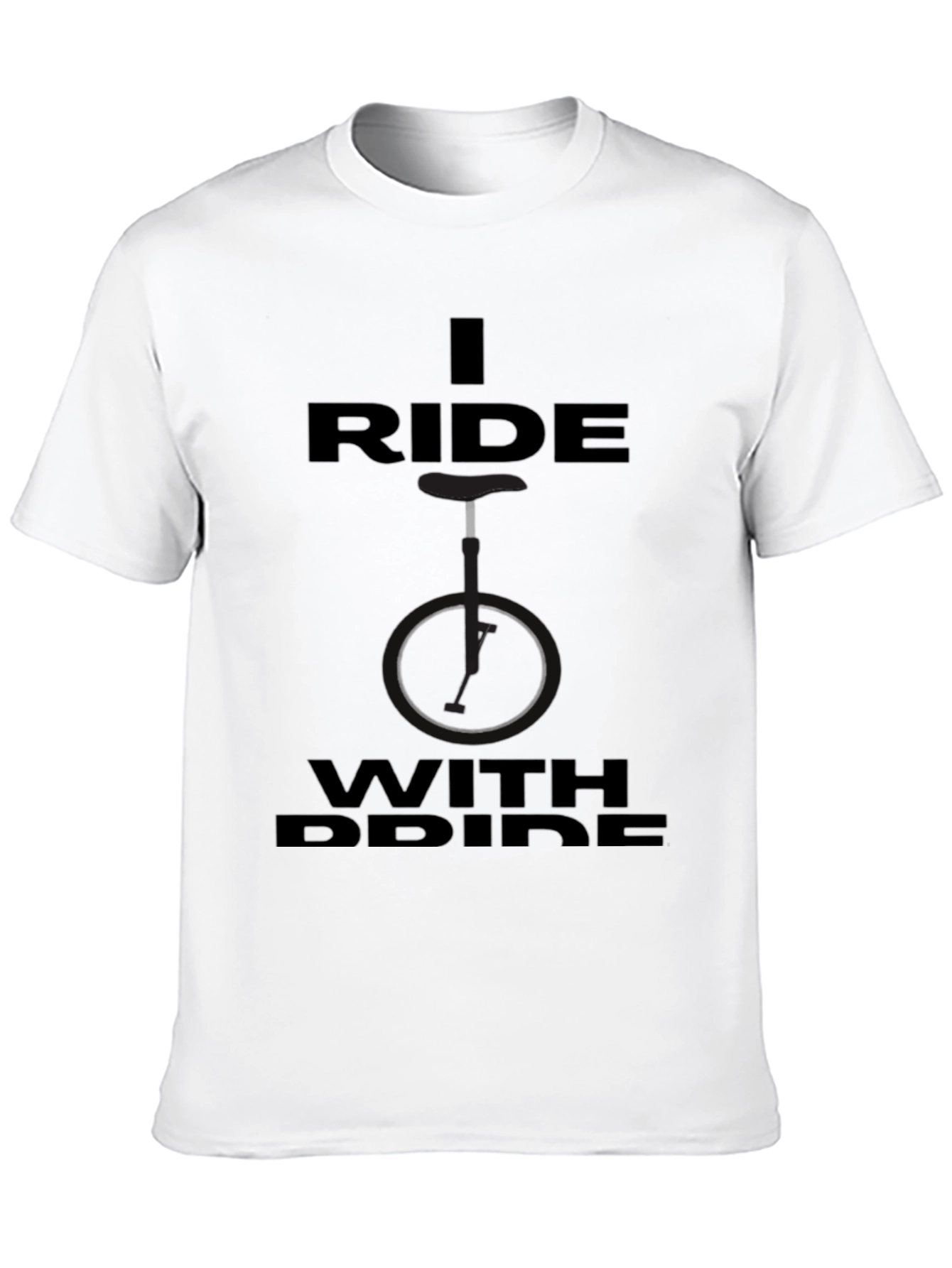 I Ride With Pride Black T-Shirt