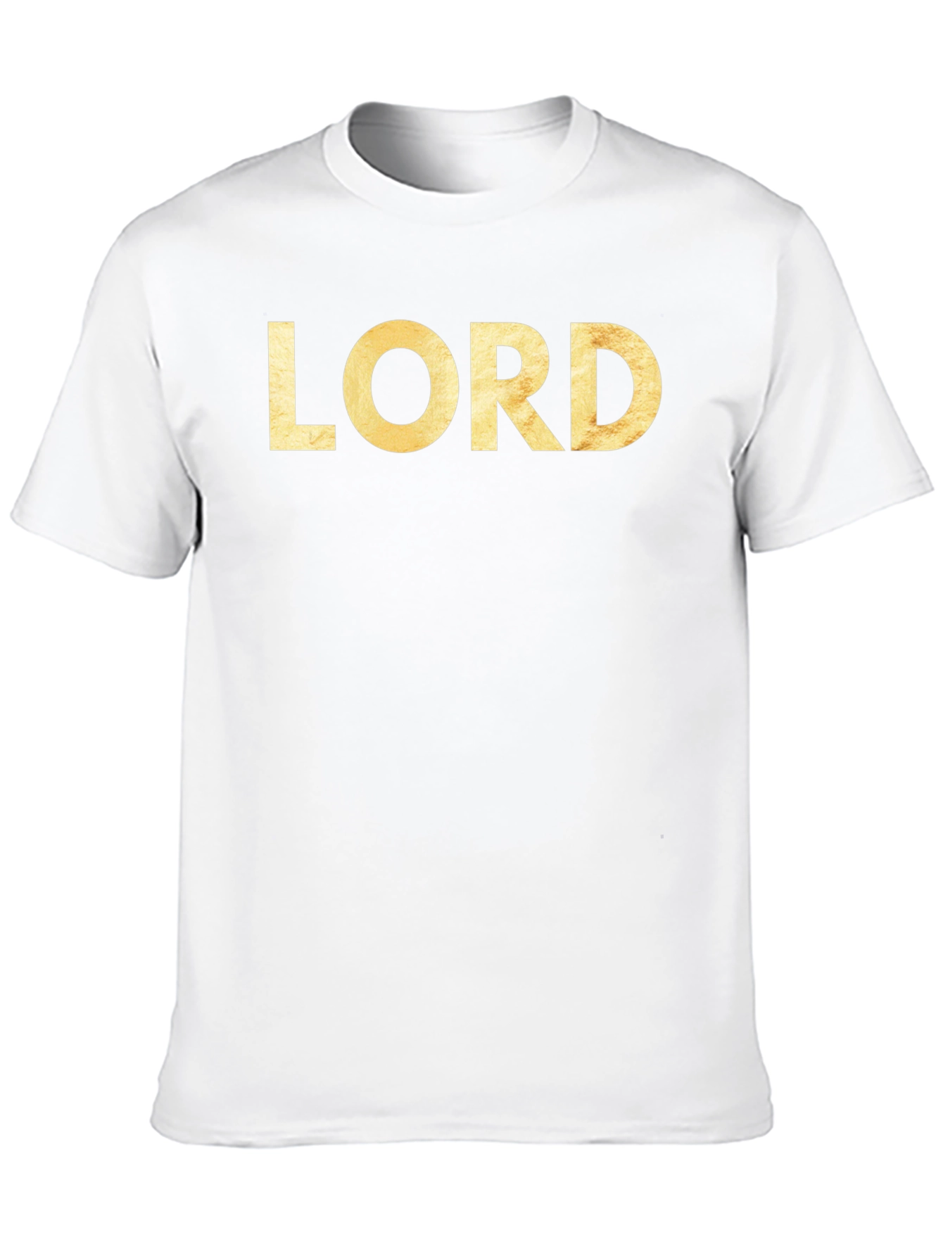 Mens LORD Graphic Print Black T-Shirt