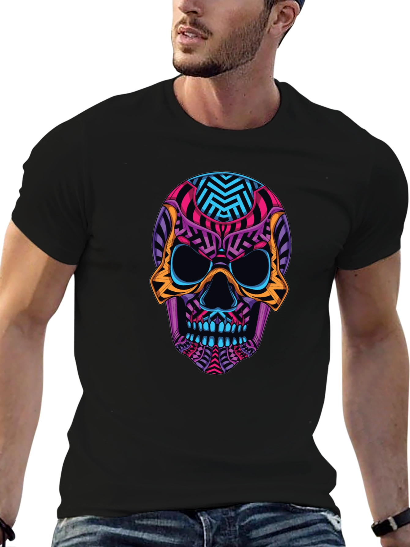 Cool Skull Graphic T-Shirt
