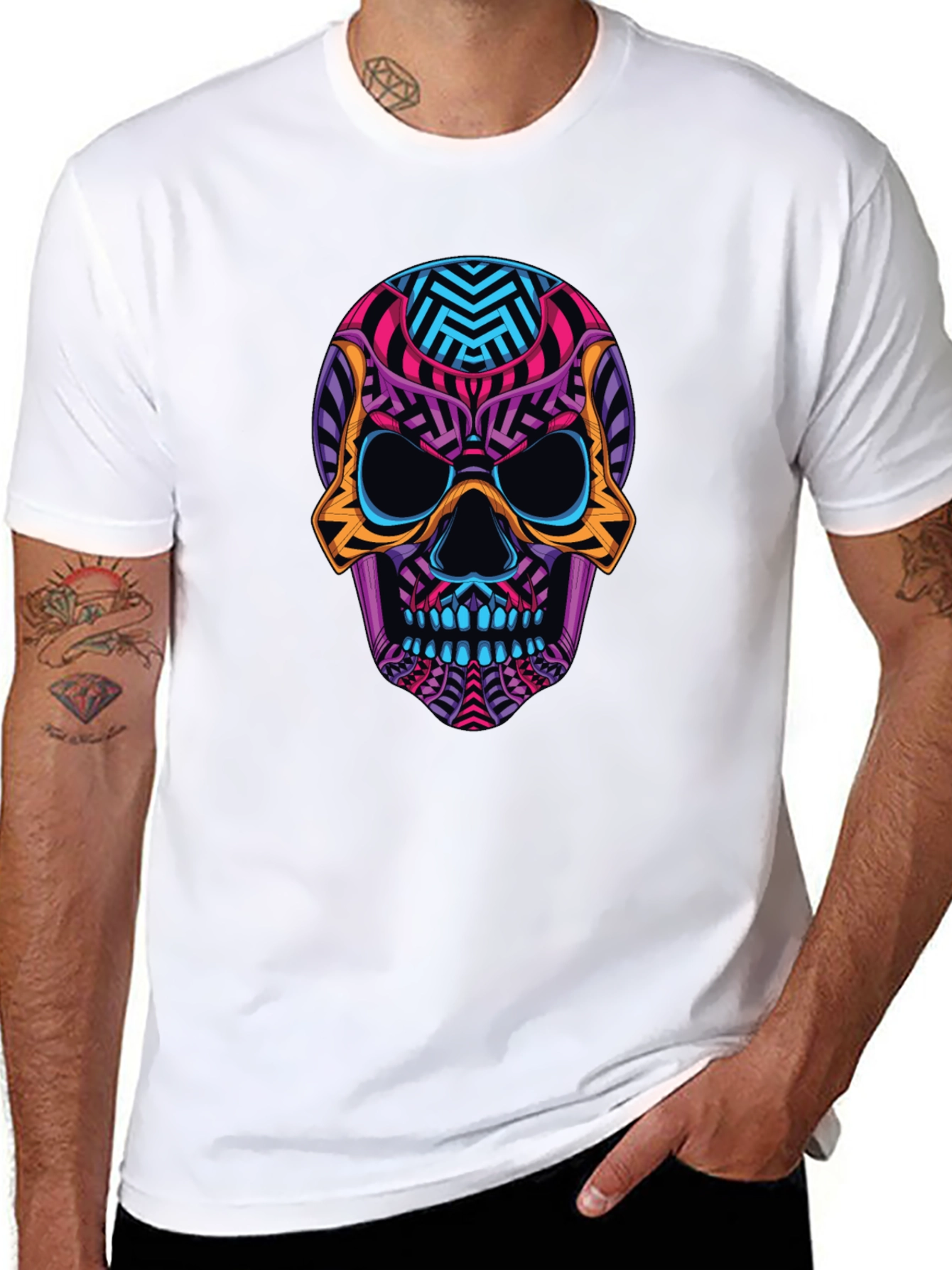 Cool Skull Graphic T-Shirt