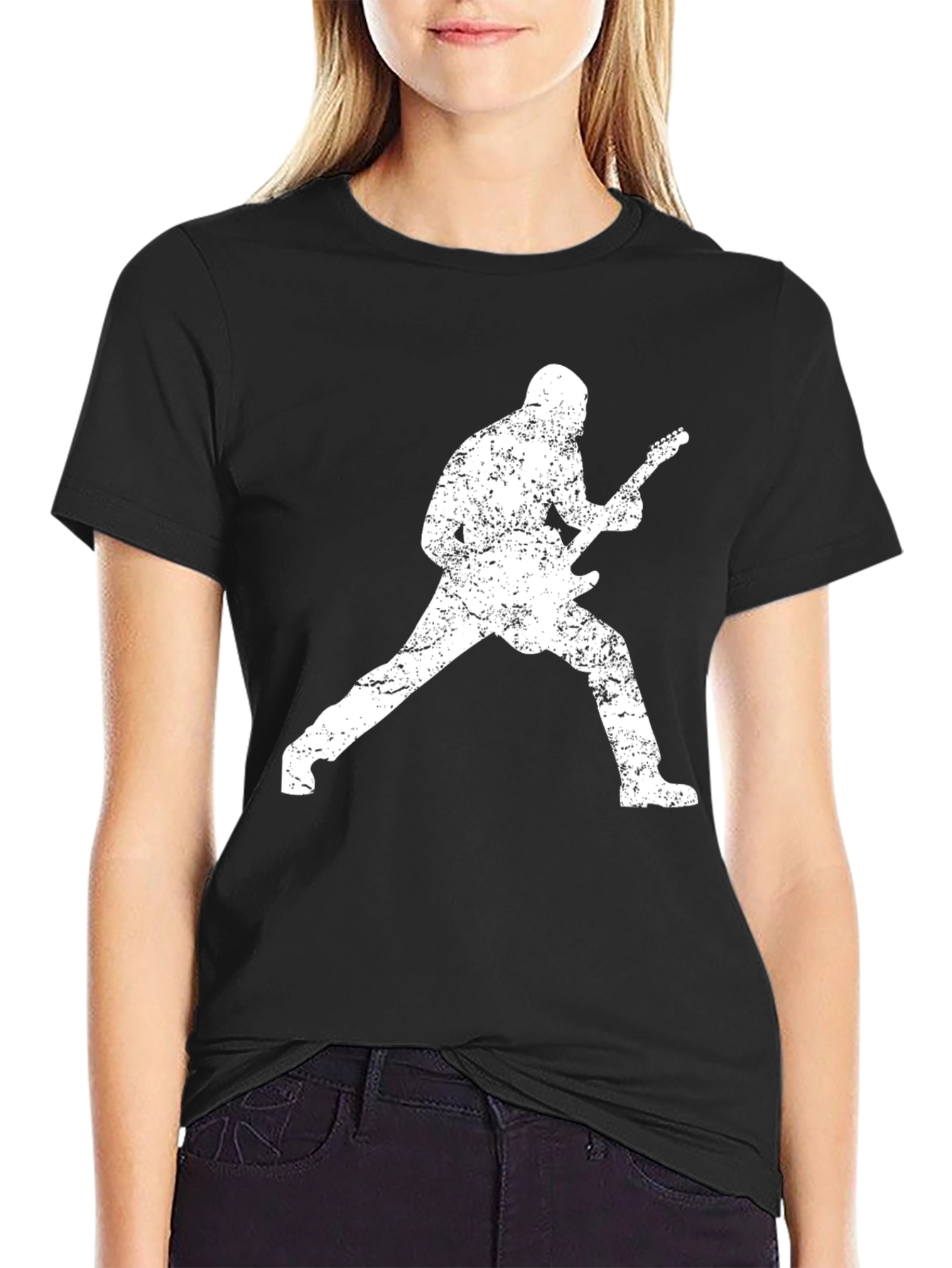 Rockstar Guitar Player Graphic T-Shirt
