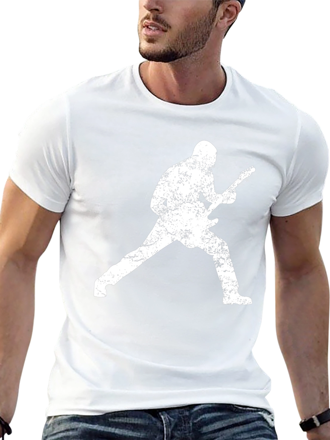 Rockstar Guitar Player Graphic T-Shirt