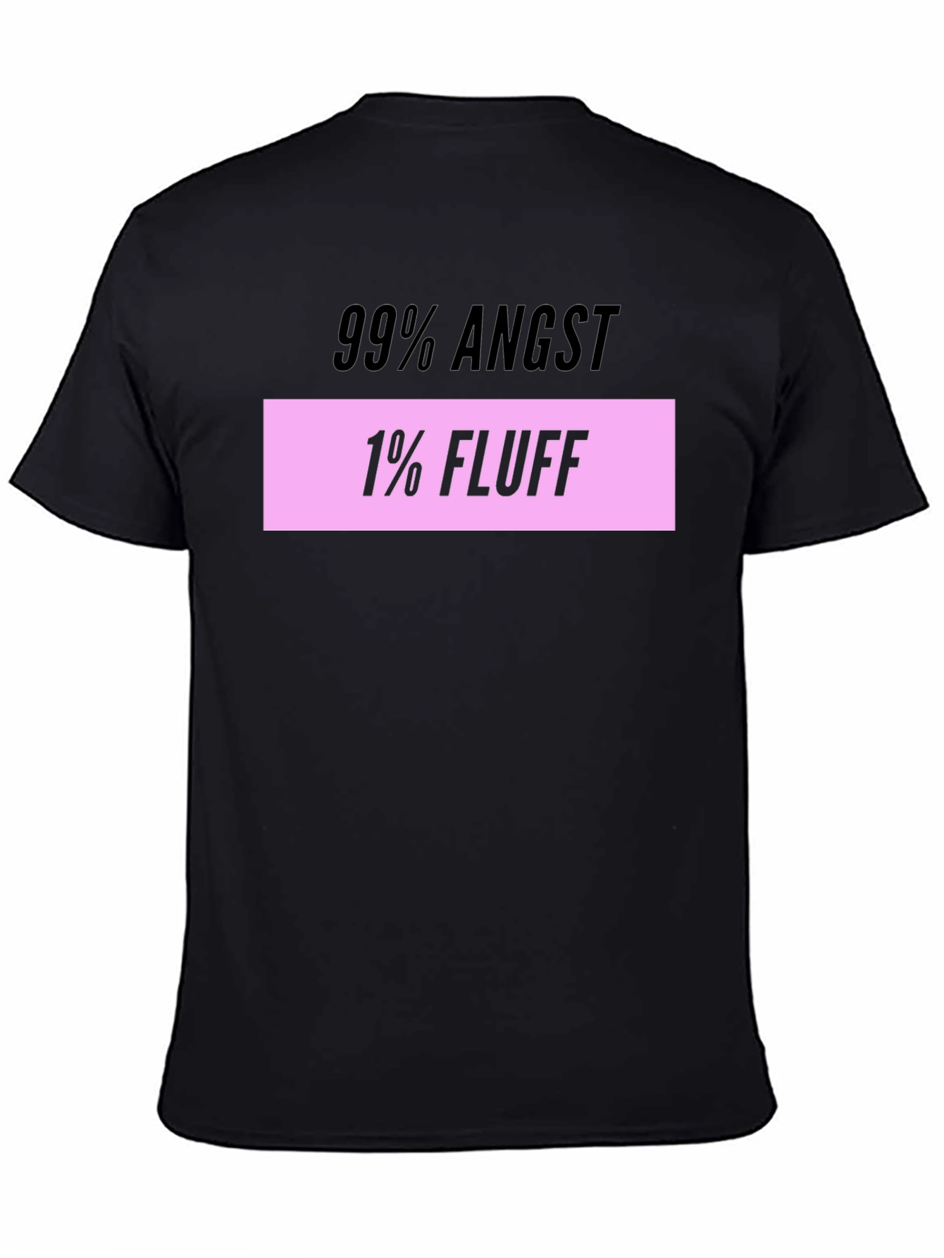 Angst and Fluff T-Shirt Mens Black Tee