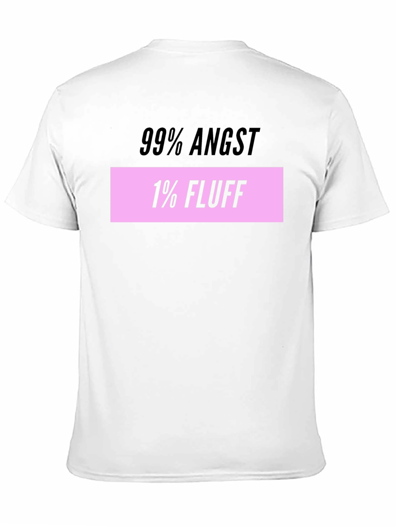 Angst and Fluff T-Shirt Mens Black Tee