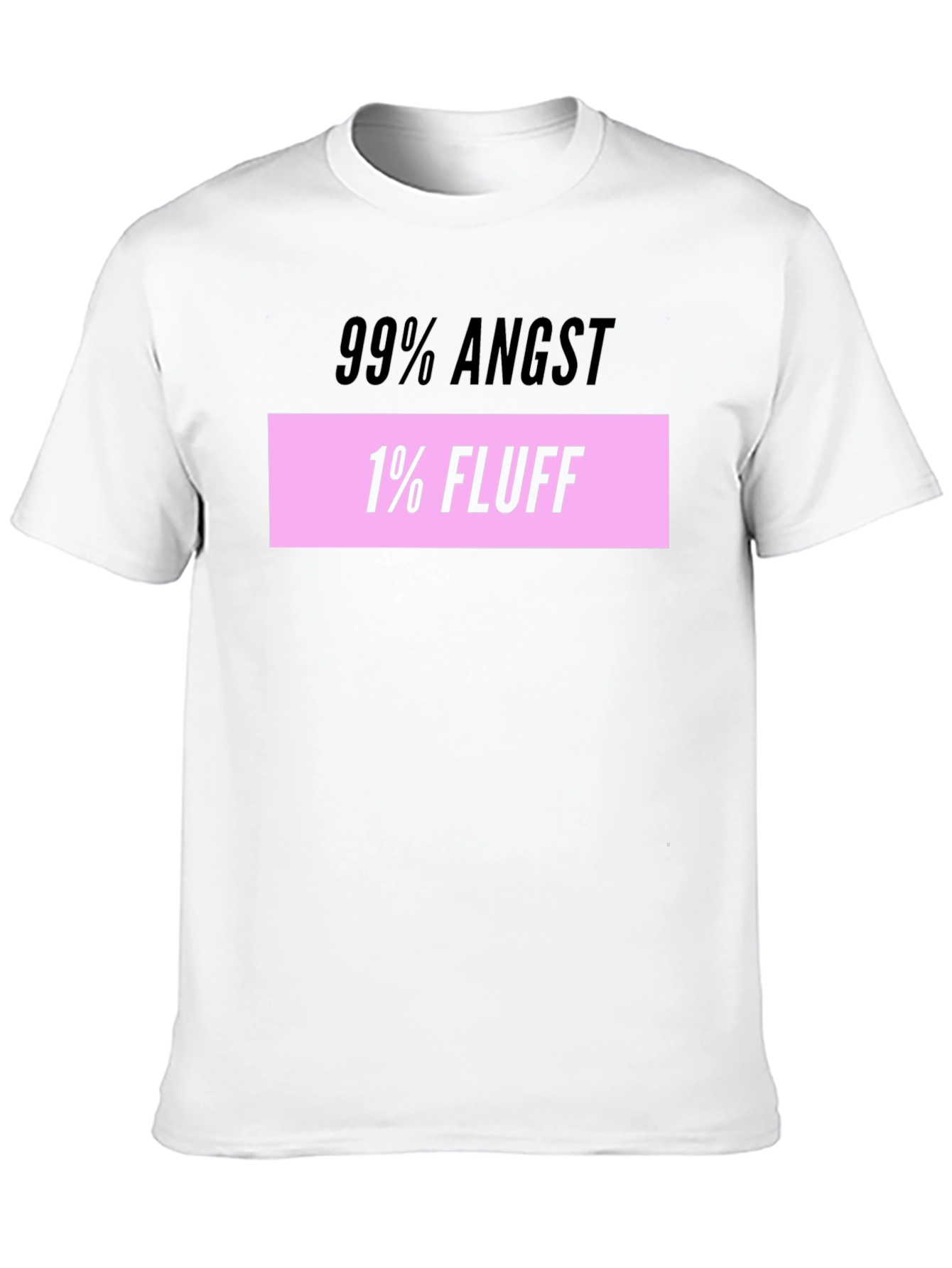 Angst and Fluff T-Shirt Mens Black Tee