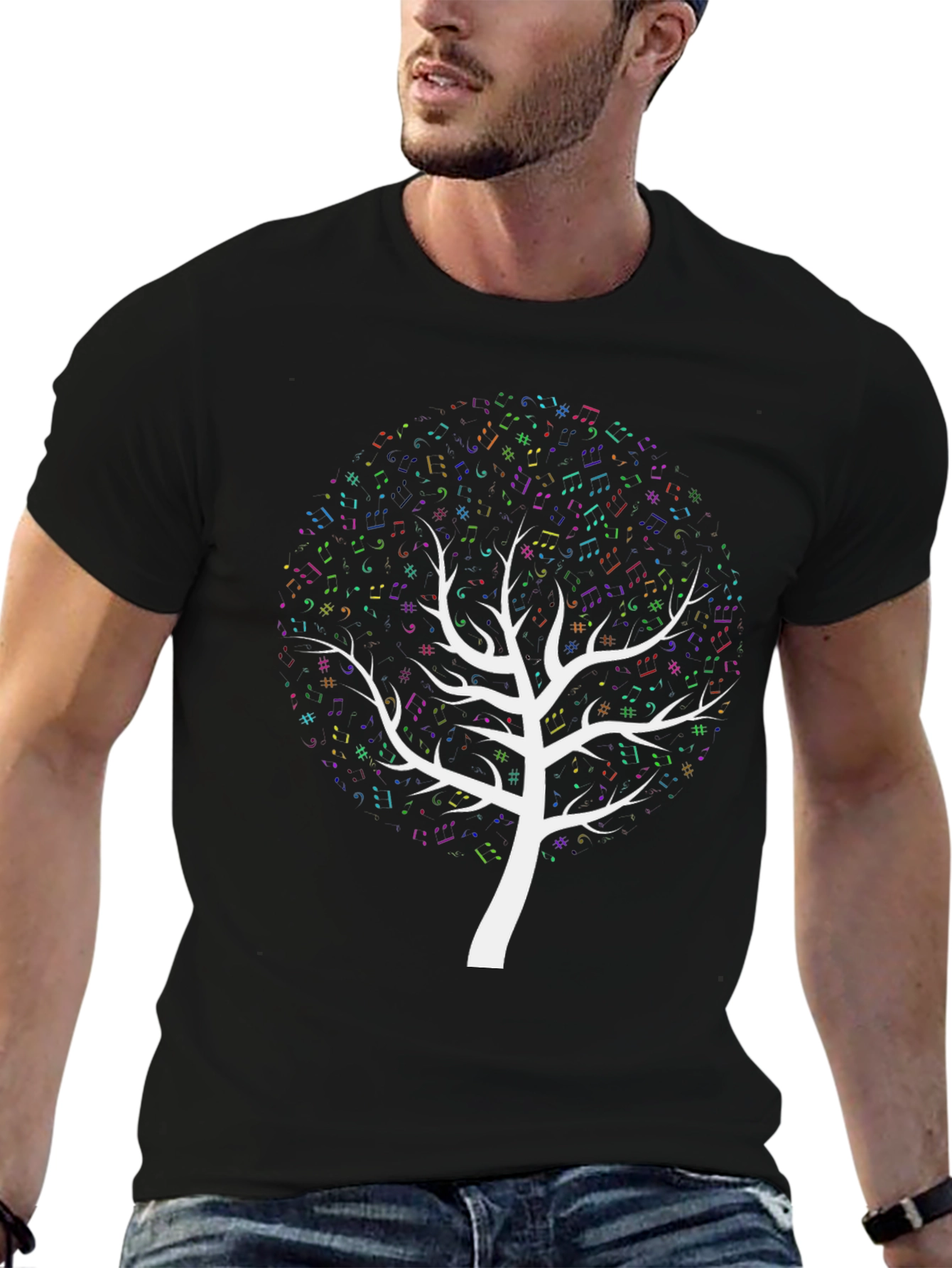 Music Tree Black T-Shirt