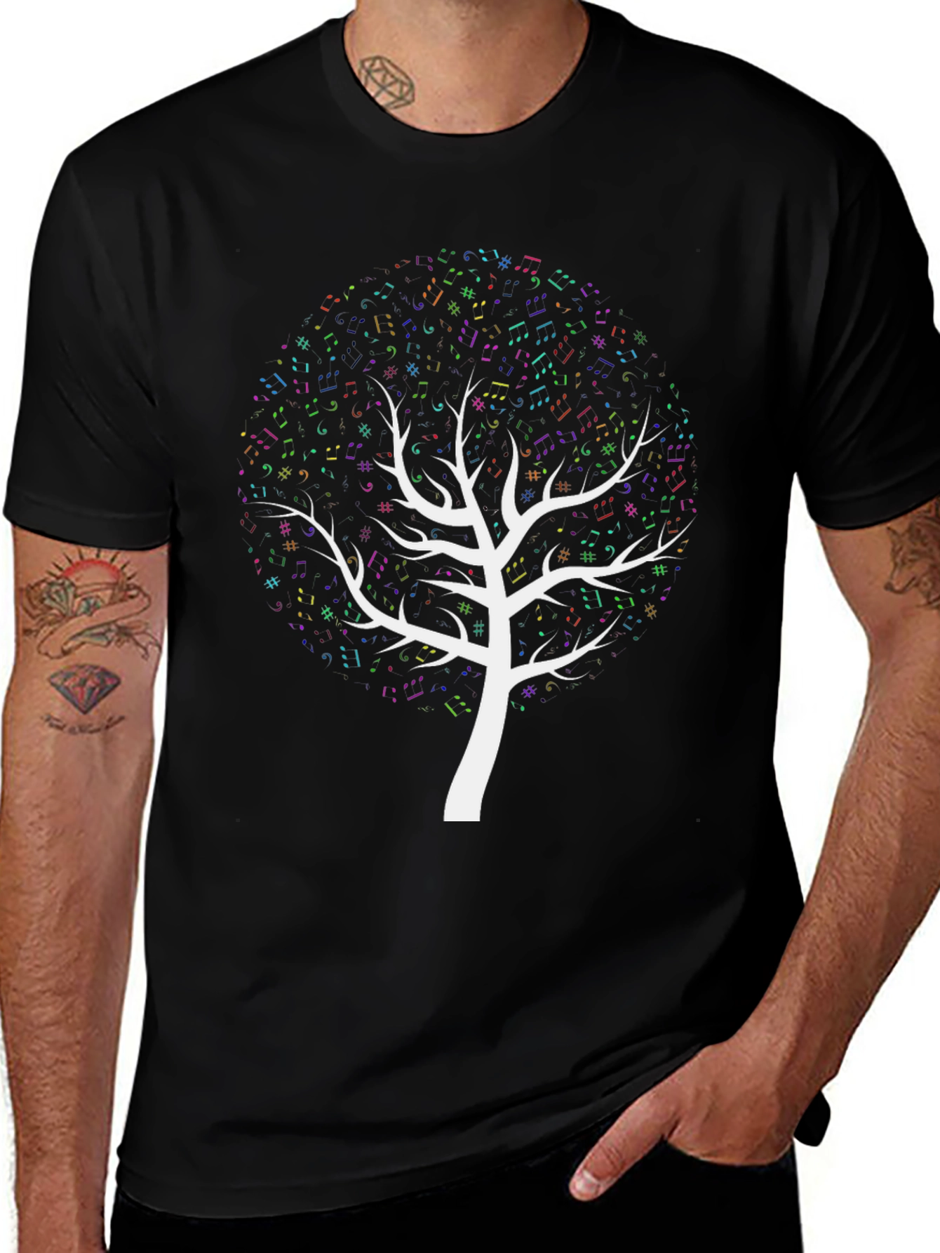 Music Tree Black T-Shirt