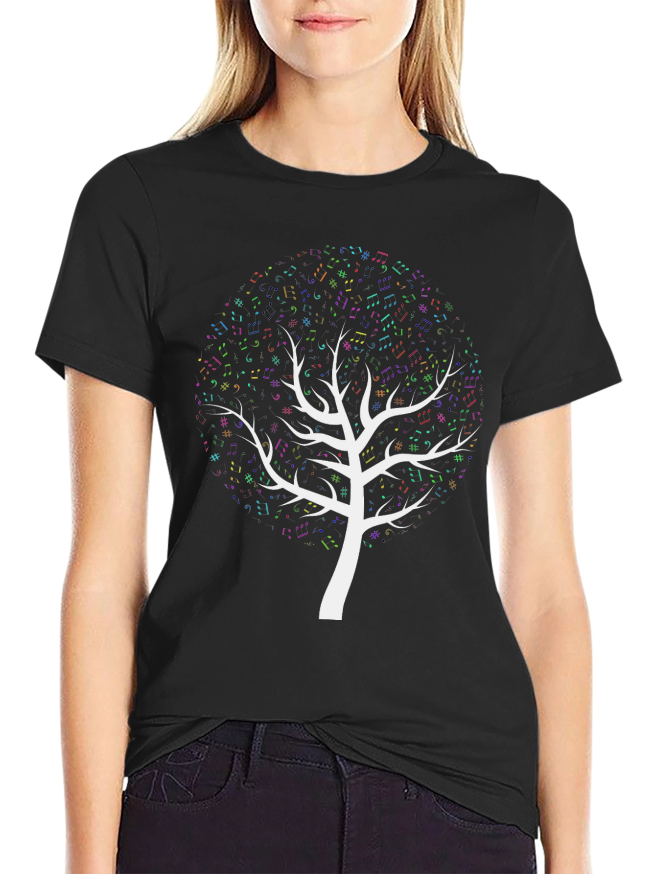 Music Tree Black T-Shirt